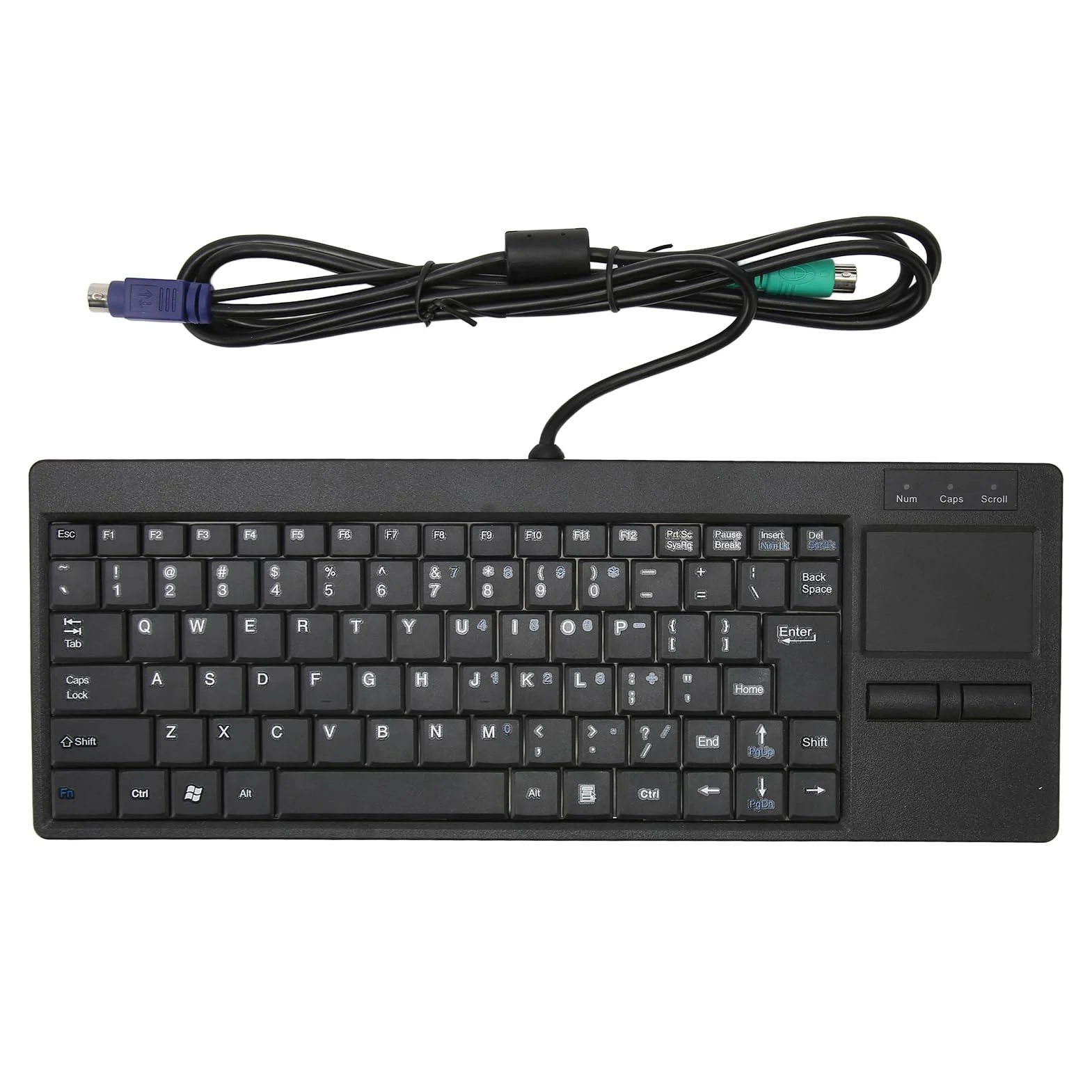 Przewodowa Klawiatura Przemysłowa z Panelem Dotykowym, Przewodowa Kompaktowa Przenośna Klawiatura Przemysłowa, X Scissor Foot Plug and Play Klawiatura IPC IPC do (Interfejs for