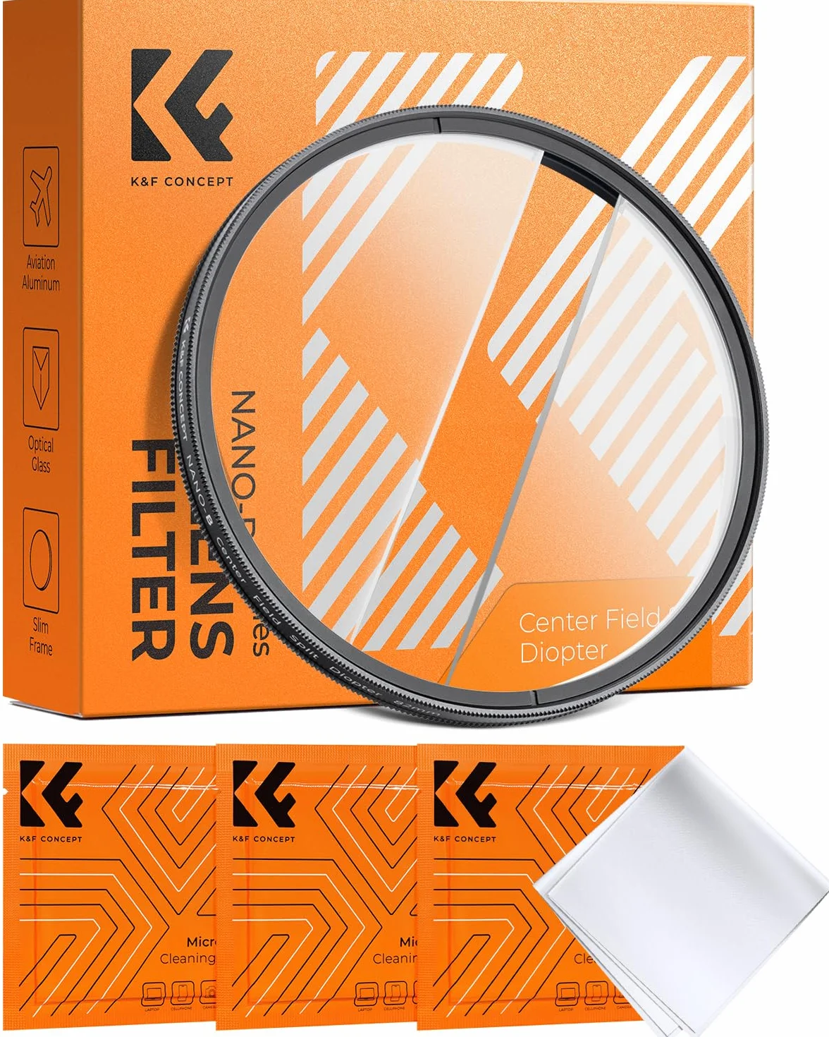 K&F CONCEPT 77 mm filtr dioptryczny miękki księżyc pryzmat specjalny efekt wodoodporny odporny na zarysowania lekki HD do obiektywu