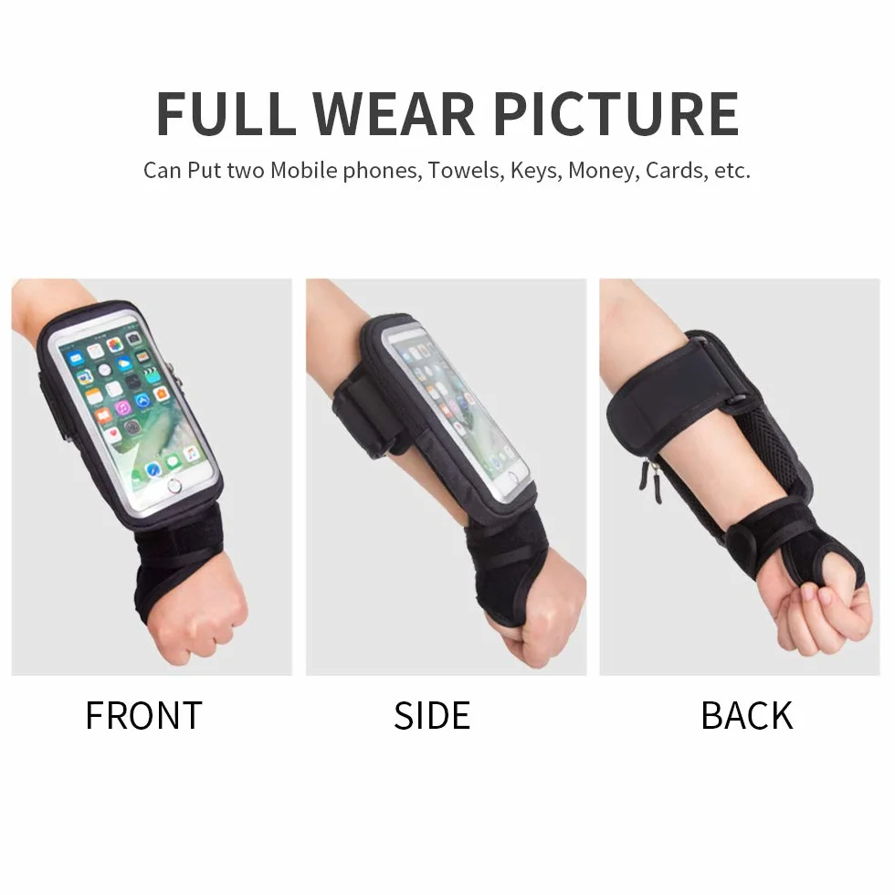 Torba na nadgarstek opaska na telefon opaska na przedramię uchwyt na telefon komórkowy, etui na nadgarstek torba na ramię na telefon iPhone 14/13/12/11 Pro Max 12 mini XS Max XR X 8 7 jazda konna