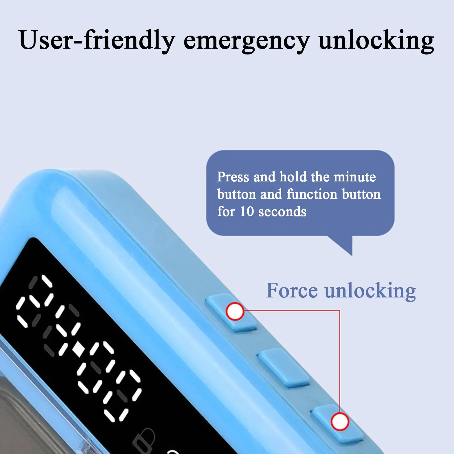Timer z blokadą – inteligentne etui na telefon komórkowy, bezpieczne przechowywanie do nauki i ustawiania ostrości, przenośny organizer samokontroli z cyfrowym czasem, sejf do klasy, sypialni