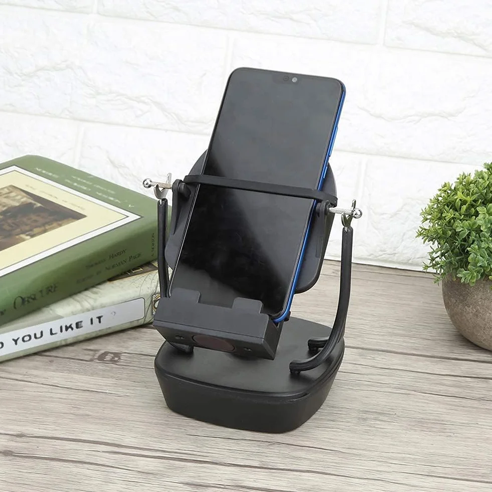 Automatic Shake Wiggle Electronic Perpetual Motion Machine Uchwyt na Telefon Komórkowy, Motion Brush Step Safety Wiggler Shake, Phone Swing Device Phone CharmsAkcesoria
