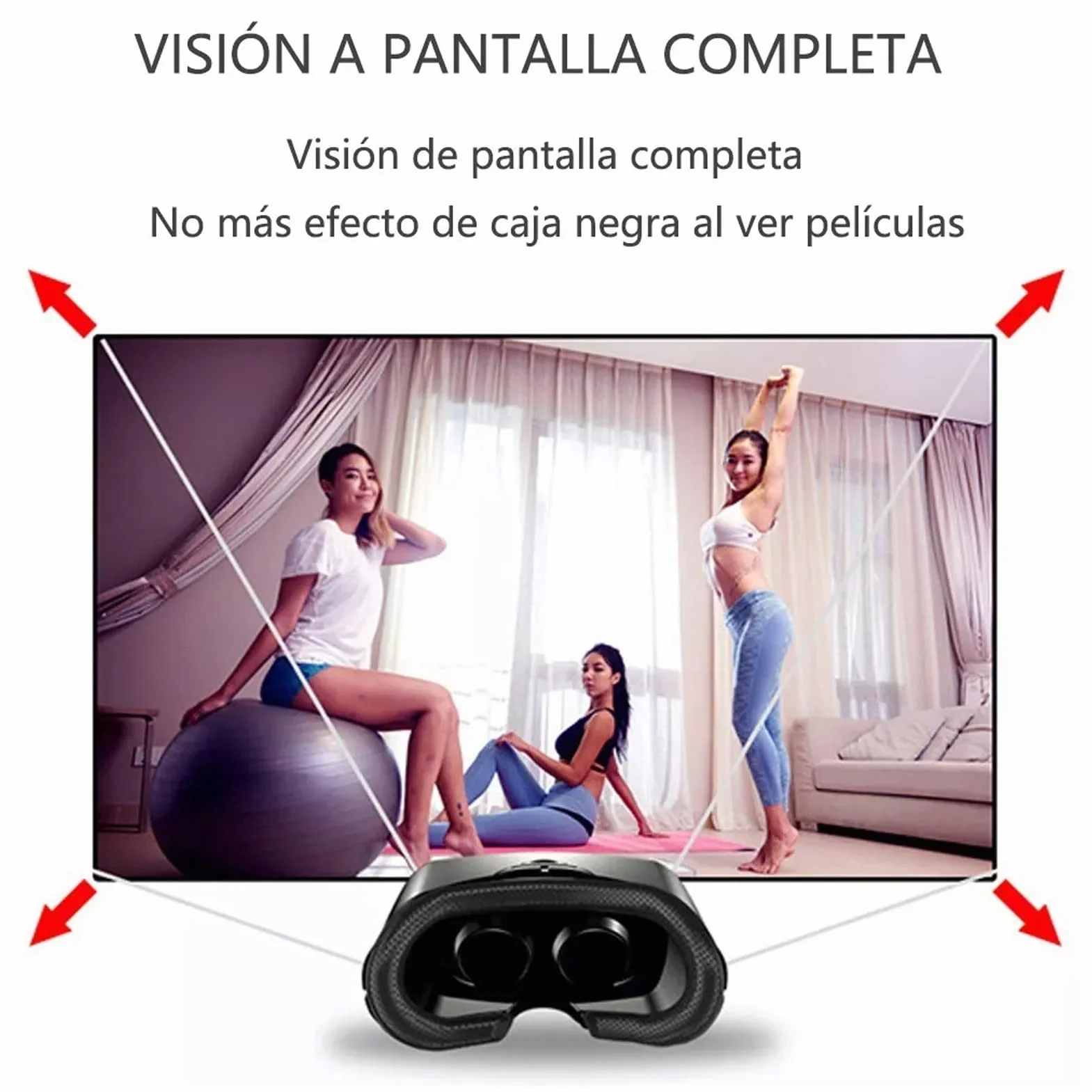 Zestaw Słuchawkowy Pro 3D VR dla Dzieci Dorośli, Ochrona Oczu Przed Niebieskim światłem Okulary Wirtualnej Rzeczywistości 3D VR z Pilotem do Gier na Telefony Komórkowe