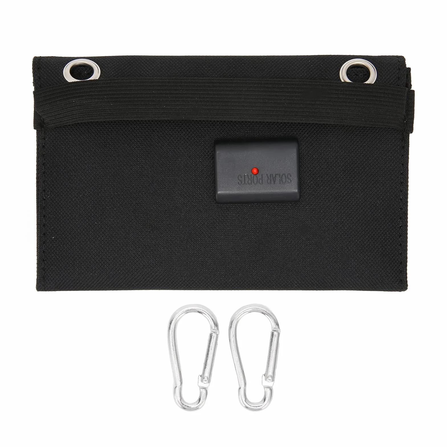 Solar Panel Portable Charger 4W Folding Power Bank Polysilicon Battery for Outdoor Phone Carabiner