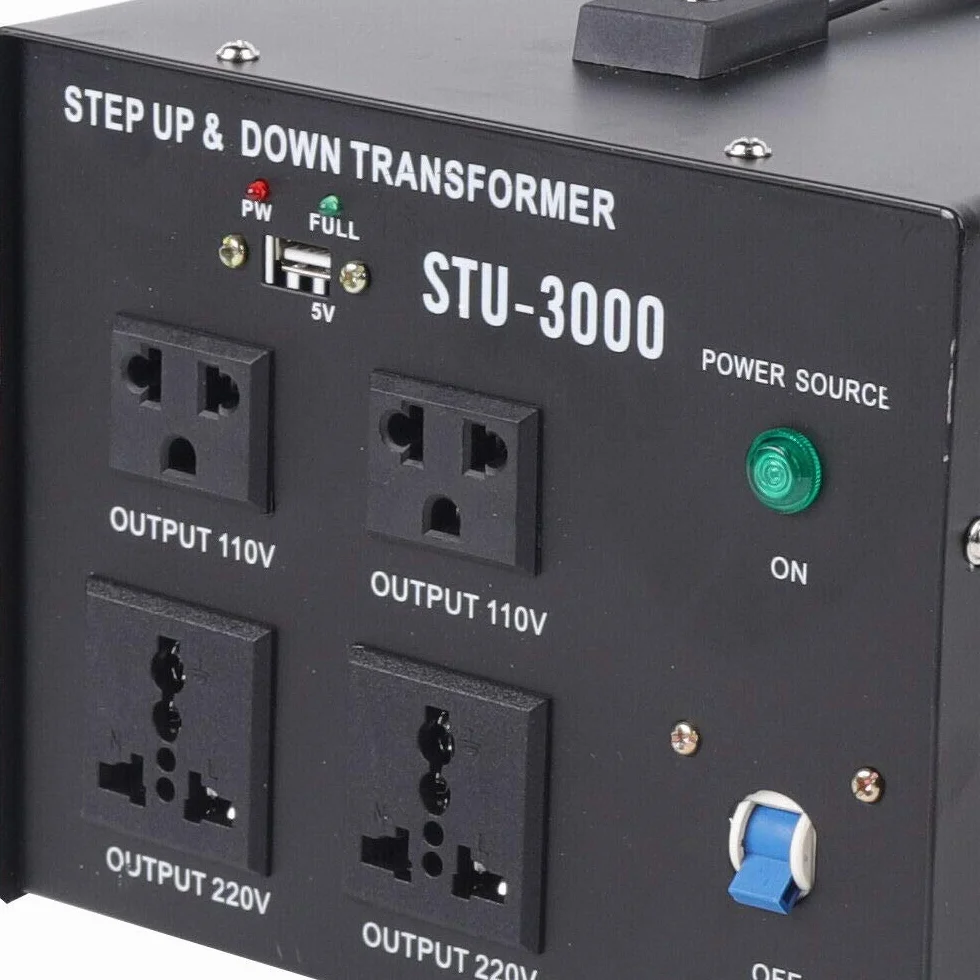 Przetwornica napięcia, 110 V-220 V, 3000 W, USB, konwerter napięcia