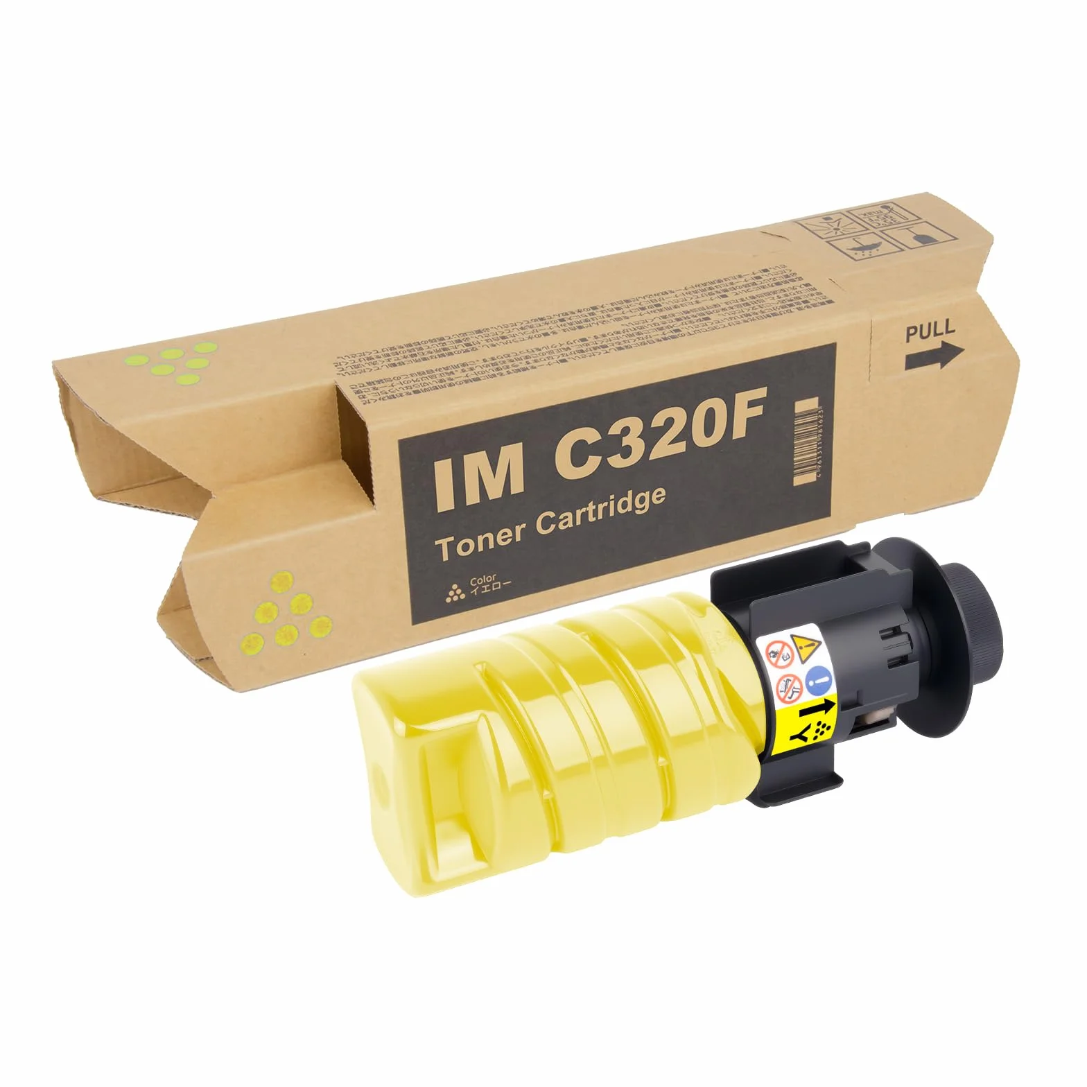 hehua IM C320F kartusze z tonerem kompatybilne z Ricoh IMC320F 842726 842727 842728 842729 toner do Ricoh IM C320F MC320FW PC375 toner żółty IM C320F 10 000 stron 1 żółty