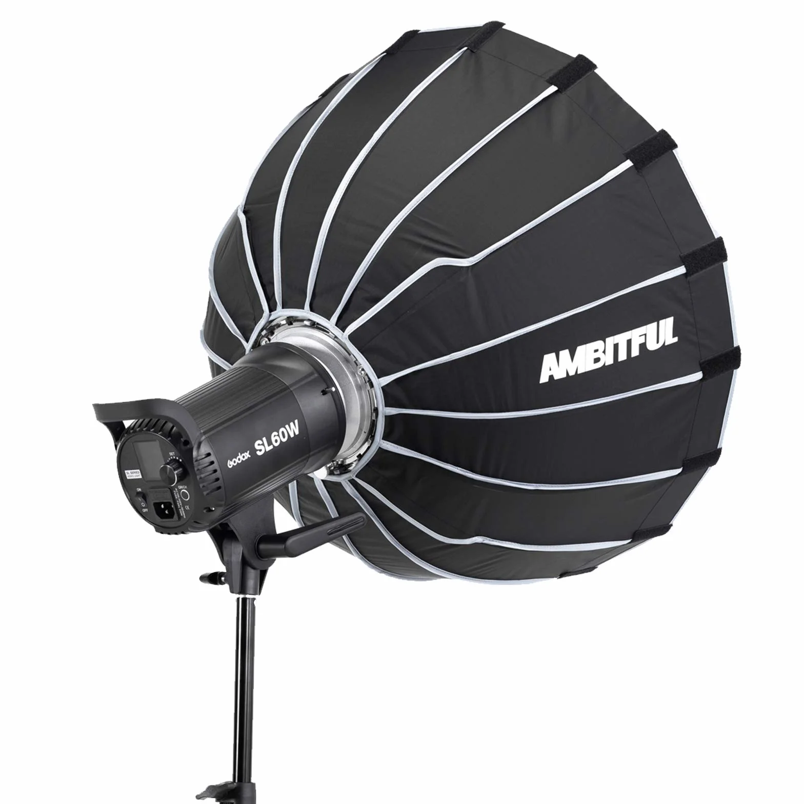 Godox SL-60 W CRI 95+ LED lampa wideo SL60 W 5600 K uchwyt Bowens AMBITFUL P60 Softbox, torba do przenoszenia, stojak na światło, pilot zdalnego sterowania RC-A5