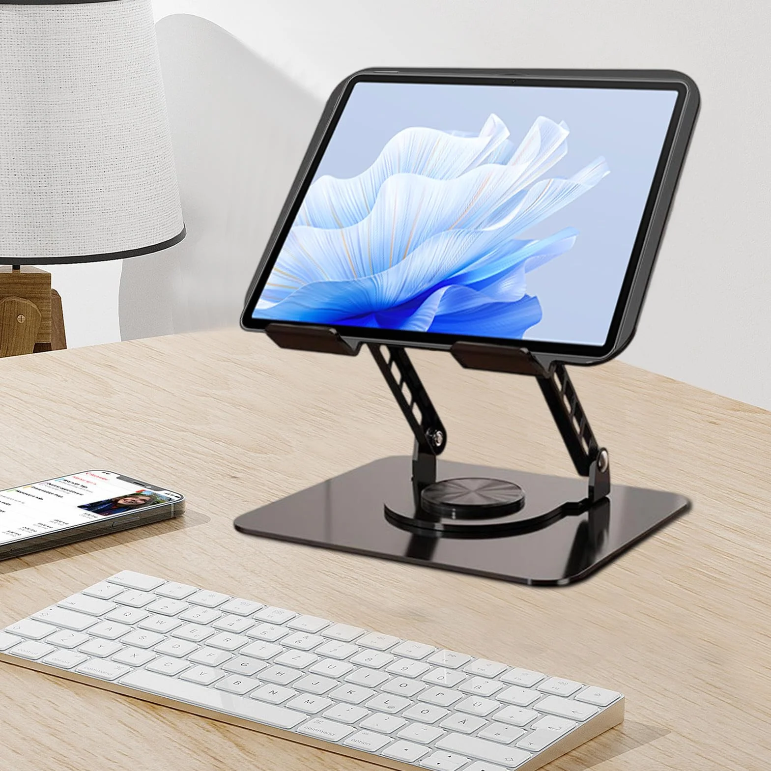 Podstawka do laptopa Przenośny Chłodzący Akcesoria Komputerowe | 360° obrotowy ergonomiczny pod laptop do domu, sypialni, biura, podróży, studiów, pracy, dla
