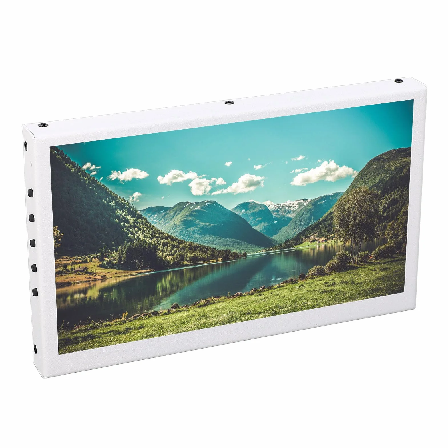 7-calowy Monitor, 7-calowy Panel IPS 1024x600 5-punktowy Pojemnościowy Ekran Dotykowy Przenośny Ekran Monitora Raspi Monitor Mini HDMI do Raspi/Laptop/PC/konsola do Gier