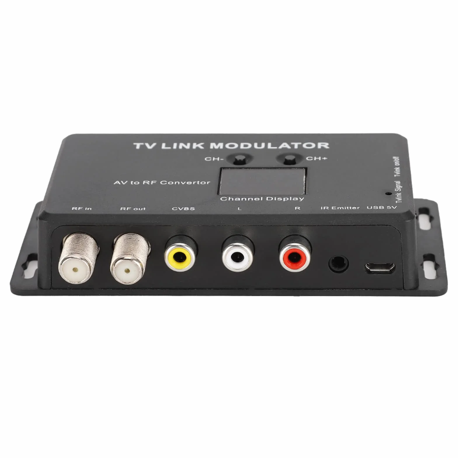 Modulator Gugxiom RF HDMI, Adapter na HDMI Modulator UHF Modulator łącza Telewizyjnego, Modulator UHF Modulator Konwerter AV na RF Przedłużacz IR Modulator RF do Telewizora,