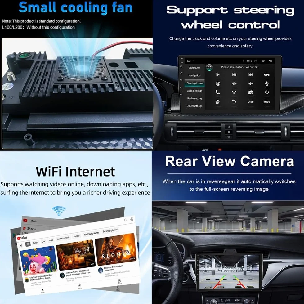 10-calowy samochodowy system stereo z ekranem dotykowym i systemem Android 15 Autoradio do Hondy Fit Jazz 2014-2015 z BT FM DSP RDS GPS, sterowanie z kierownicy, kamera cofania, ekran dotyko