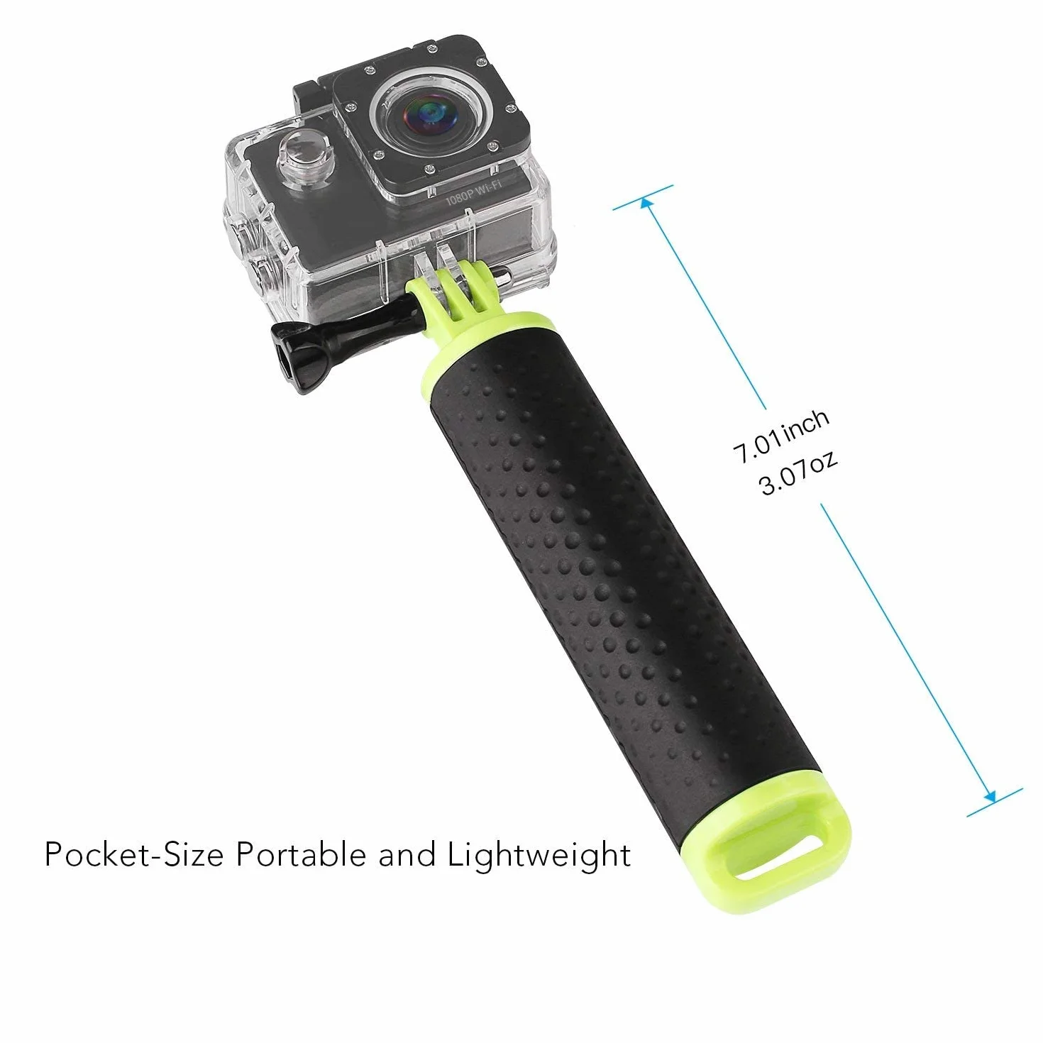 WOLFANG Pływający Uchwyt Boi Wodoodporny Monopod Ręczny Kij do Selfie do Kamery Akcji