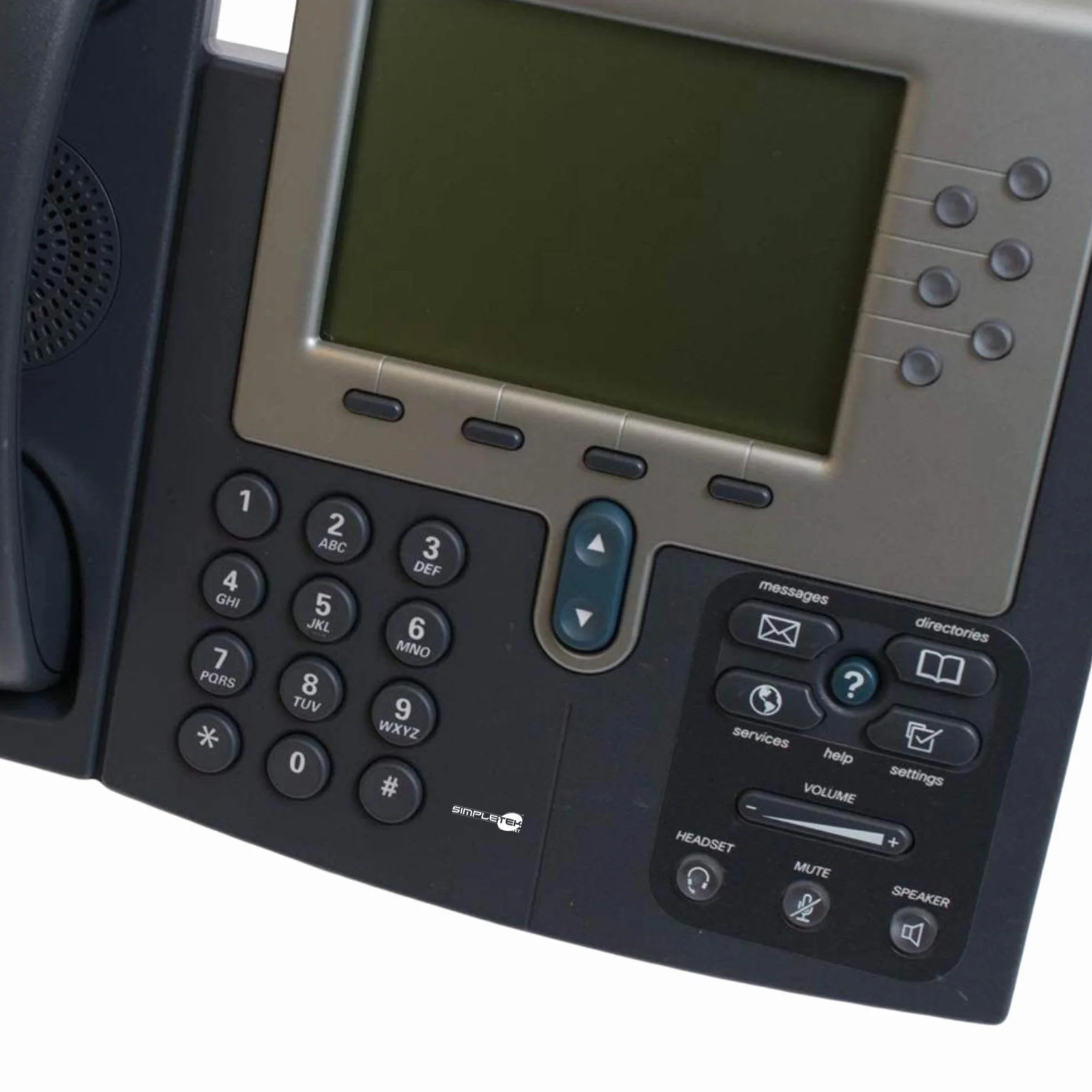 SIMPLETEK - Profesjonalny telefon VoIP, 6 programowalnych linii, wyświetlacz graficzny, obsługa PoE, 2-portowy przełącznik Ethernet