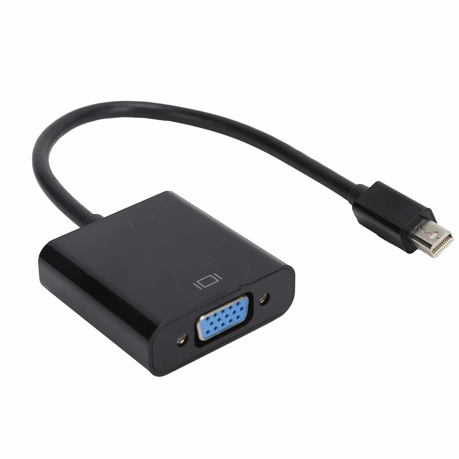 Adapter Mini DisplayPort na VGA, adapter męski na żeński, adapter Mini DP na VGA do ThinkPad i innych urządzeń z interfejsem Mini DP
