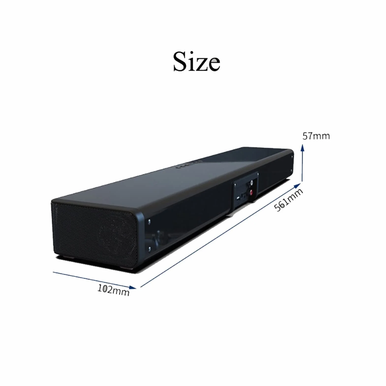 Soundbar kolumnowy głośnik bezprzewodowy kompatybilny z Bluetooth TV Soundbar Home Theatre soundbar TF zegar RCA ekran wyświetlacza bezprzewodowego ładowania głośnik