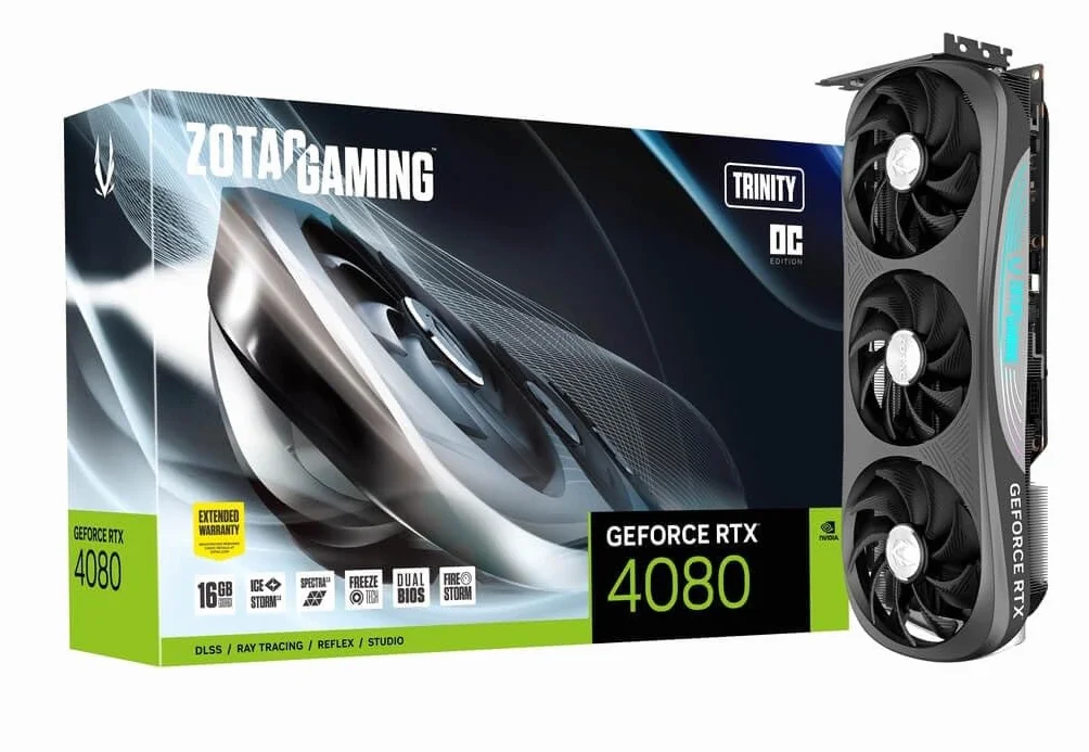 Zotac GeForce RTX 4080 Trinity OC NVIDIA 16 GB GDDR6