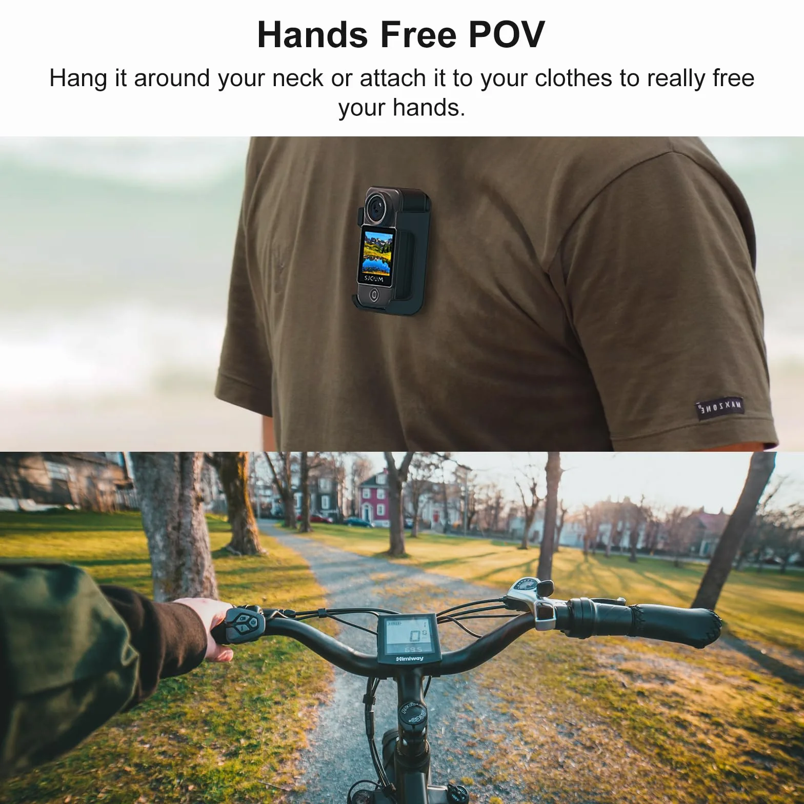SJCAM C300 Pocket Action kamera sportowa 4 K30 kl./s, ekran dotykowy 1,33", 2,4 G/5G, Dual WiFi 20 MP, kamera na kask, 6-osiowy EIS, kamera podwodna 30 m, wodoszczelna