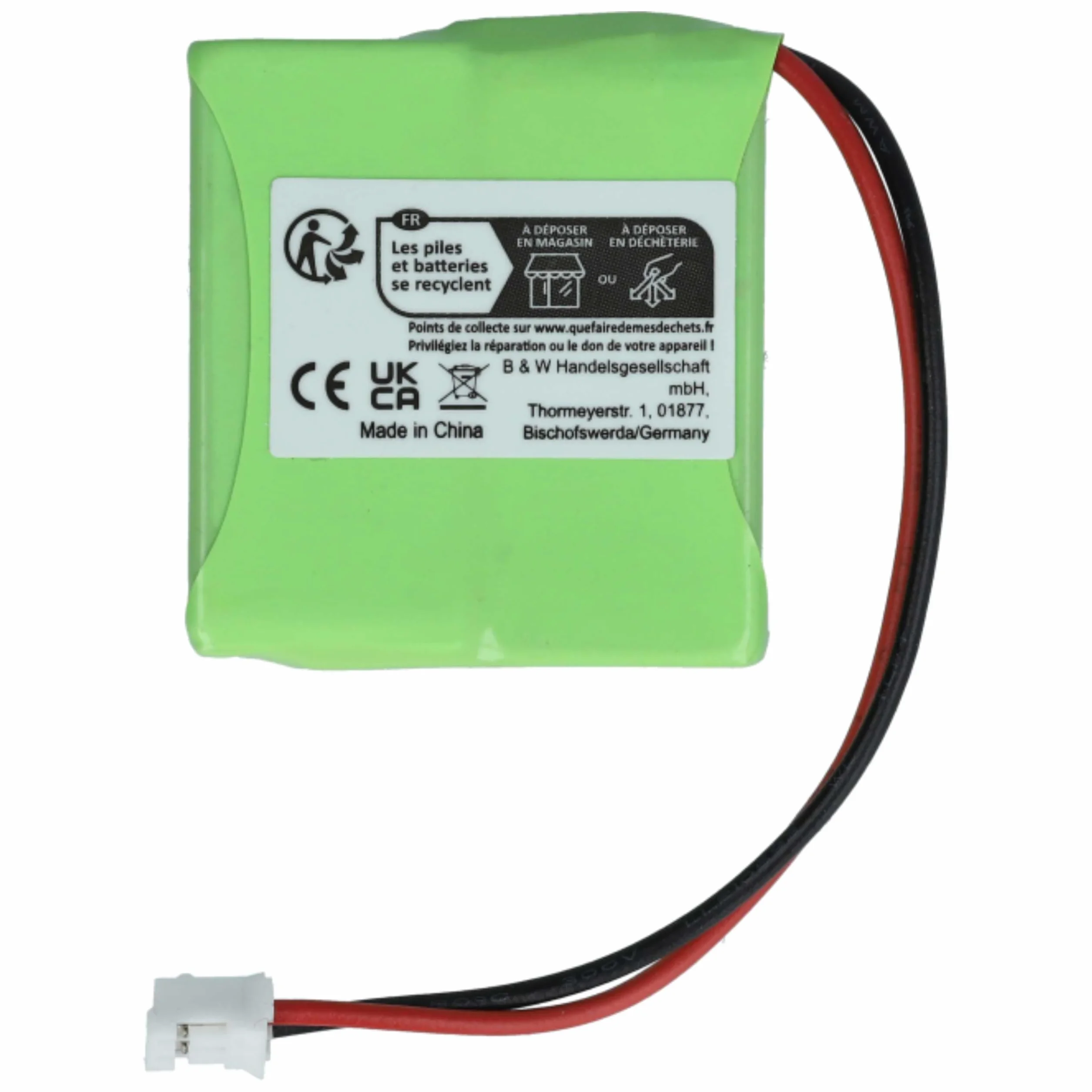vhbw 10 x bateria zastępuje Siemens V30145-K1310-X382, S30852-D1751-X1 do telefonu bezprzewodowego (650mAh, 2,4V, NiMH)