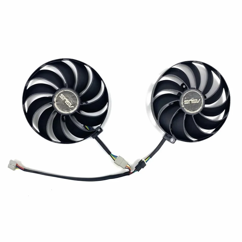 95 mm 6PIN T129215SU RX5500 XT 5700 GTX1660 wentylator GPU do ASUS ROG-STRIX-RX 5500 RX 5700-O8G-EVO GTX1650-A4G do gier wentylatory chłodzące części laptopa (2 szt.)