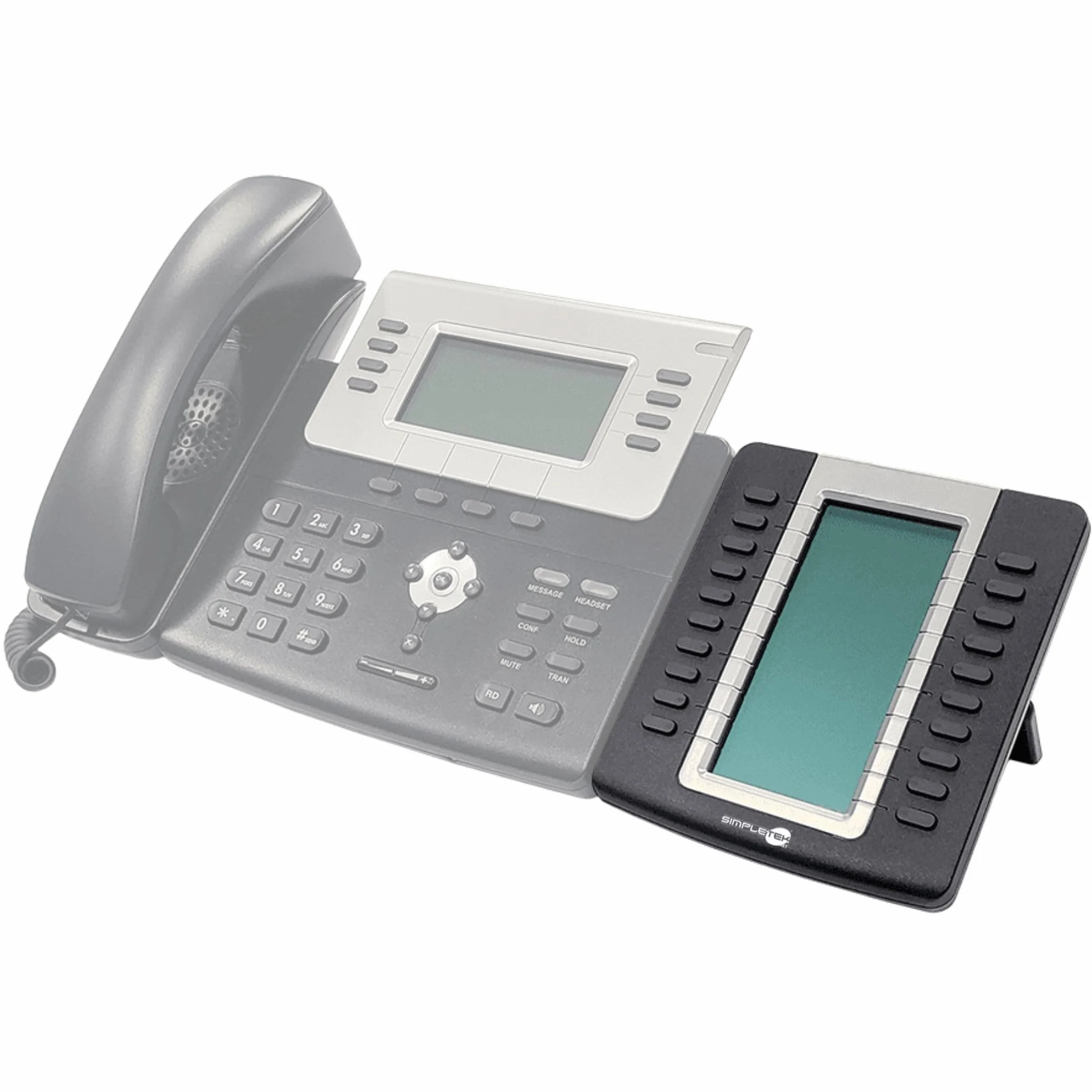SIMPLETEK - Moduł rozszerzeń LCD kompatybilny z Yealink SIP-T27 SIP-T29 | 20 programowalnych klawiszy | wyświetlacz podświetlany (odnowiony)