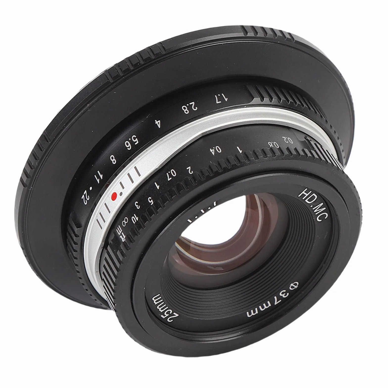 Fabater Obiektyw Stałoogniskowy 25 Mm F1,7 z ręczną regulacją Ostrości, Stały Obiektyw APS C o Dużej Przysłonie do R7 R10 R50 R100 RP R5 R6, Obiektyw Stałoogniskowy z dużą aperturą i (BLACK)
