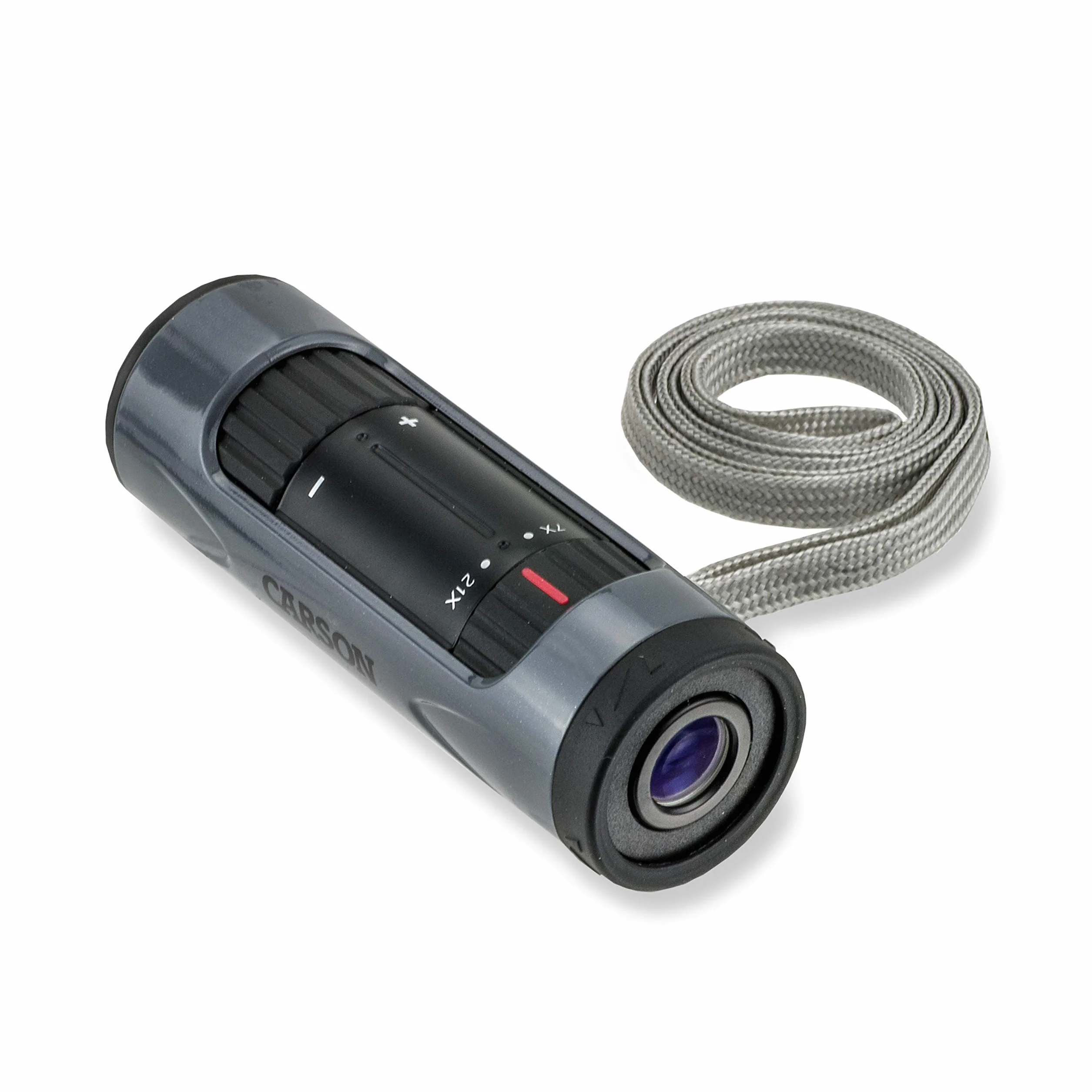 Carson Mono Zoom 7-21x21mm, monokular z zoomem - lekki i przenośny kompaktowy monokular o dużej mocy, w podróży, do aktywności na świeżym powietrzu (ZM-721)