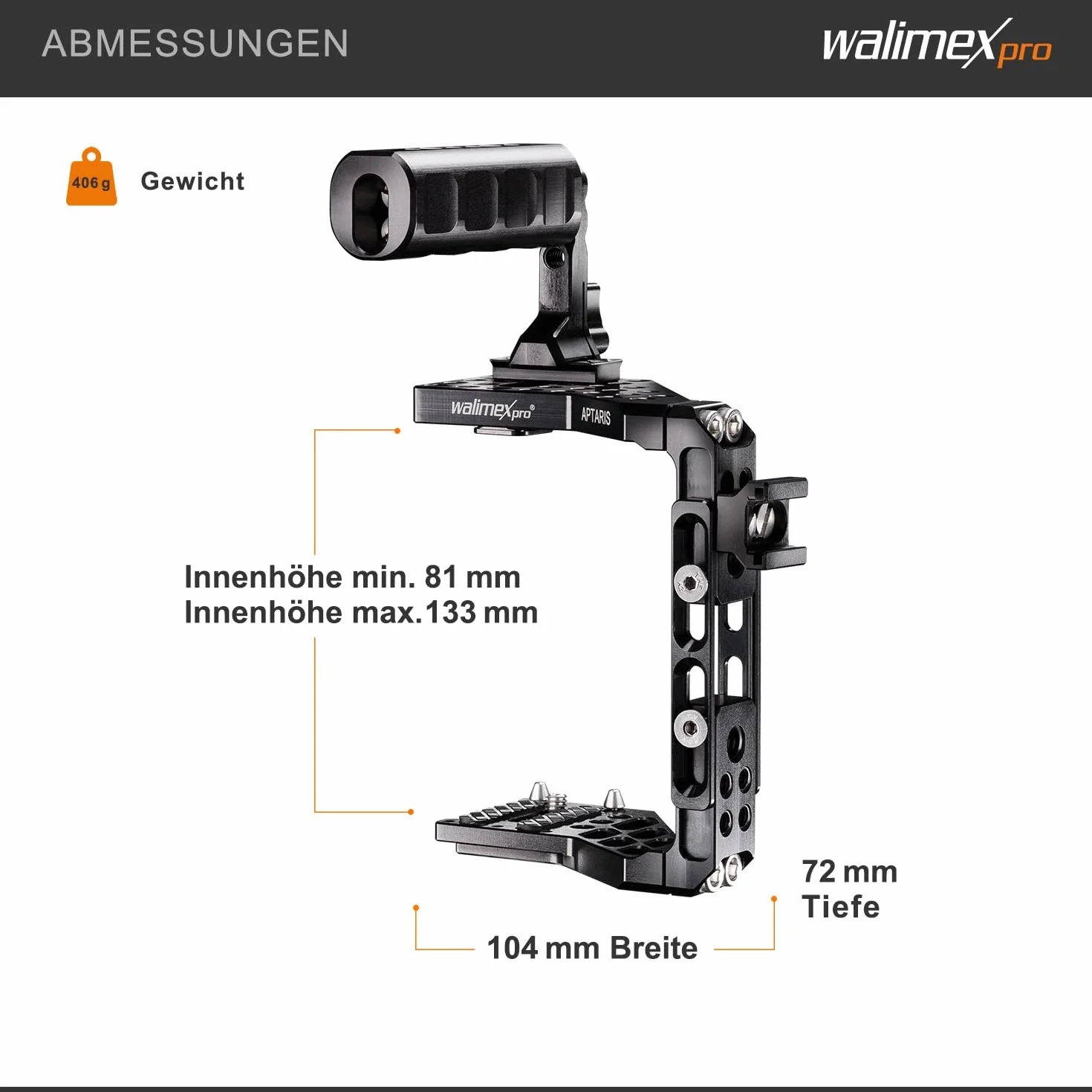 Walimex Pro Aptaris Universal XL MK II Cage/Rig-System do lustrzanek cyfrowych