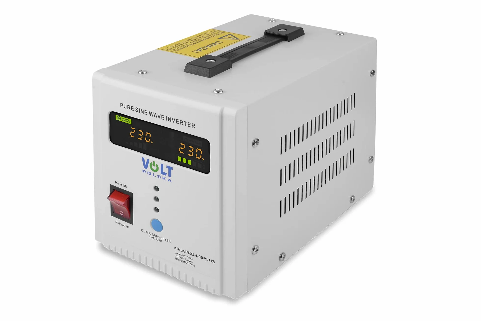 Volt Polska 3SPX0500ES Zasilacz awaryjny sinusPRO 500 E PLUS 12V, czarny