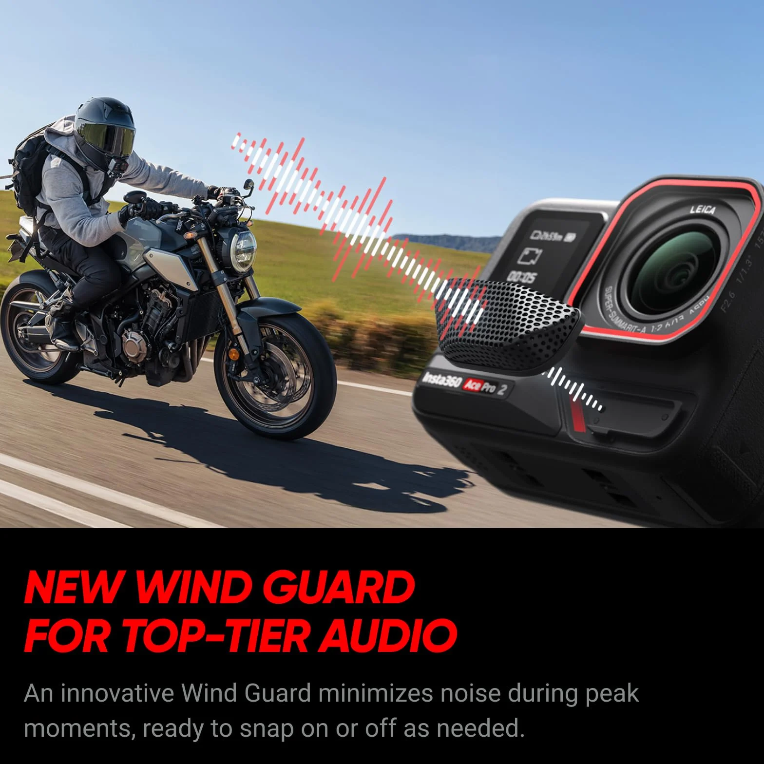 Insta360 Ace Pro 2 podwójny zestaw akumulatorów – 8K wodoszczelna kamera sportowa opracowana we współpracy z Leica, czujnik 1/1,3", chip Dual AI, jakość przy słabym świetle, rozszerzony dźwięk