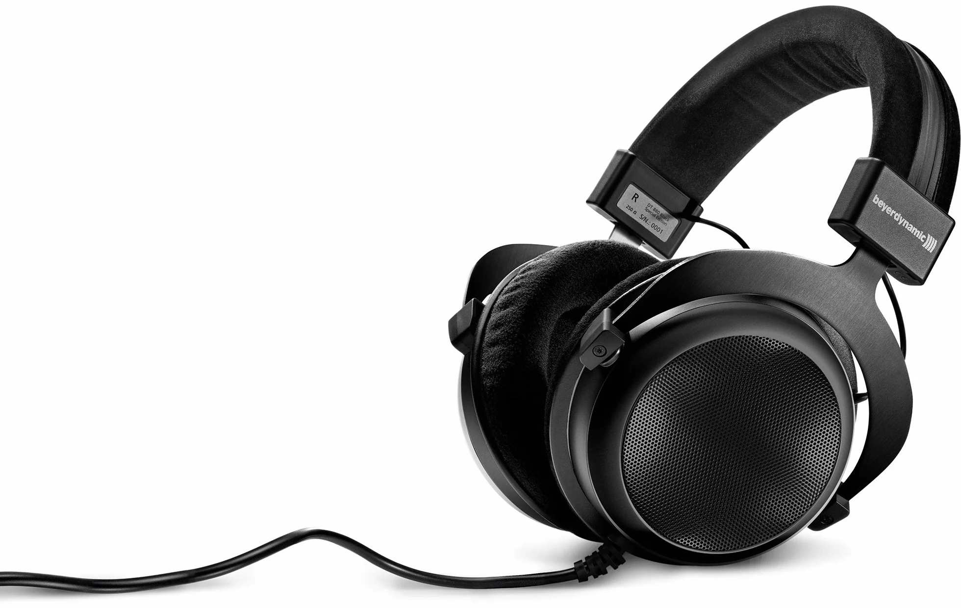 beyerdynamic DT 880 Premium półotwarte słuchawki nauszne HiFi stereo (250 omów premium, czarne, edycja limitowana)