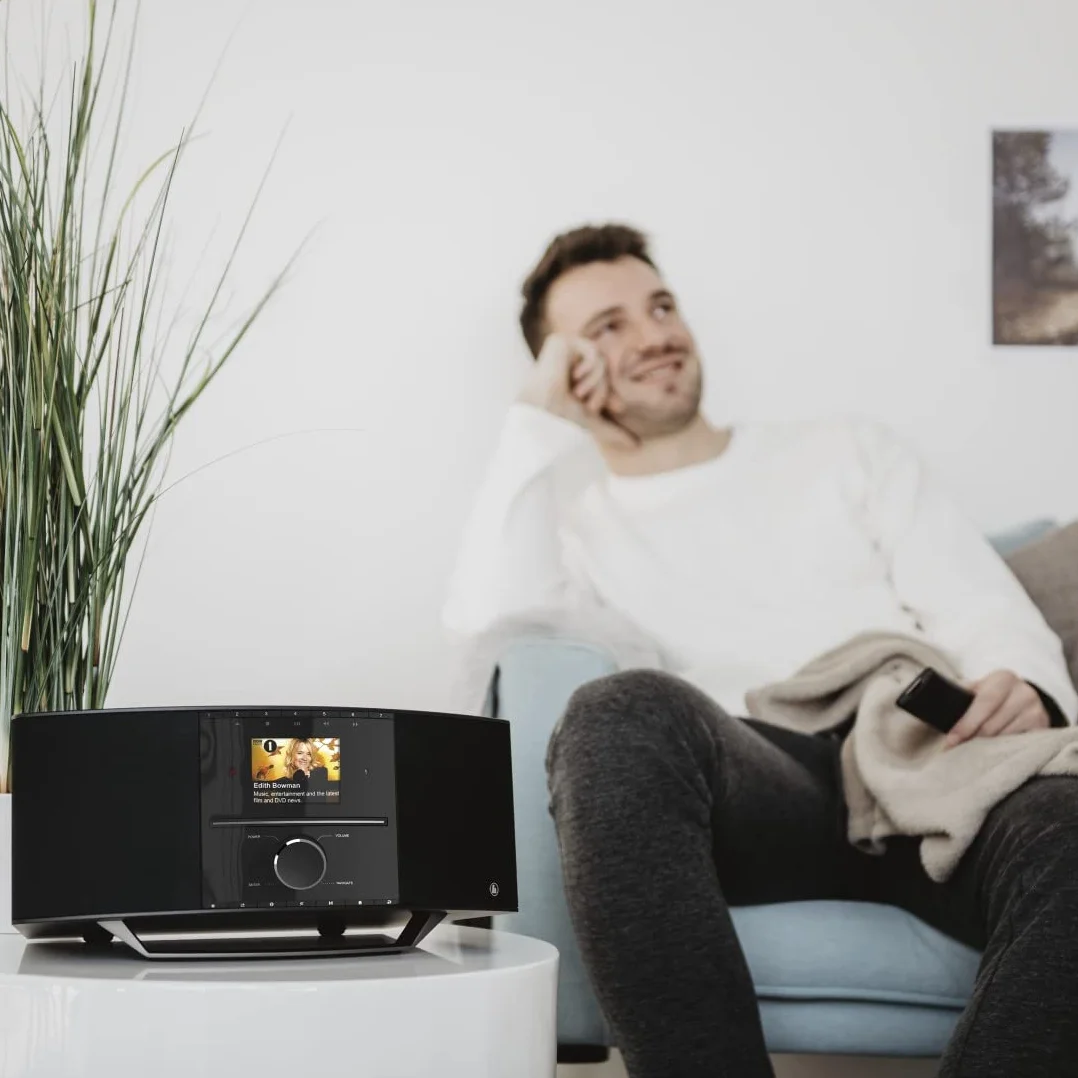 Hama radio cyfrowe DIR3510SCBTX (odbiór sygnałów FM, DAB/DAB+, obsługa Bluetooth 5, obsługa Spotify Connect, moc muzyczna 40W) czarne