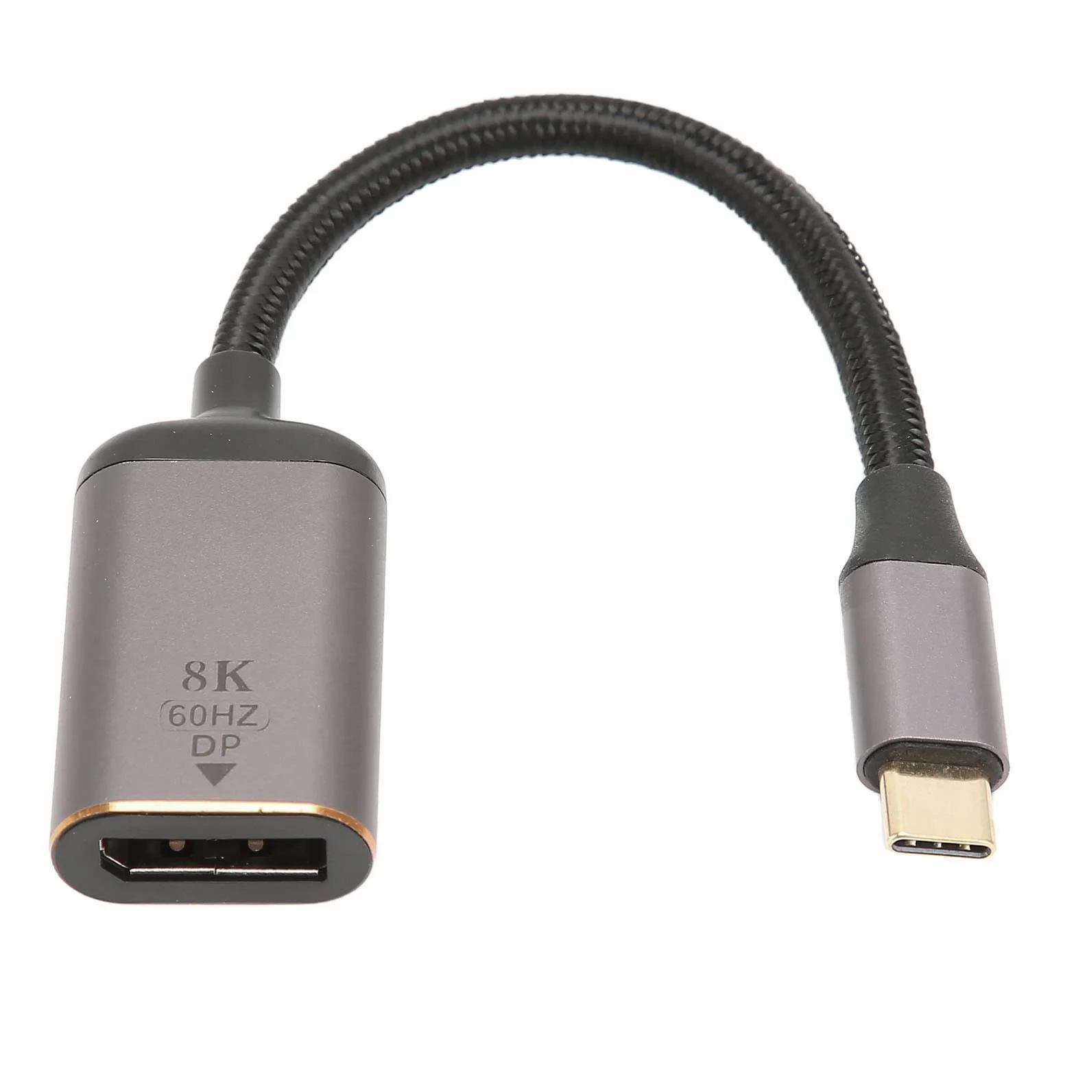 Adapter USB C na DisplayPort, Konwerter 8K 30Hz 4K 144Hz HDR Typu C na DP 1.4 do Domowego Biura, Projektor