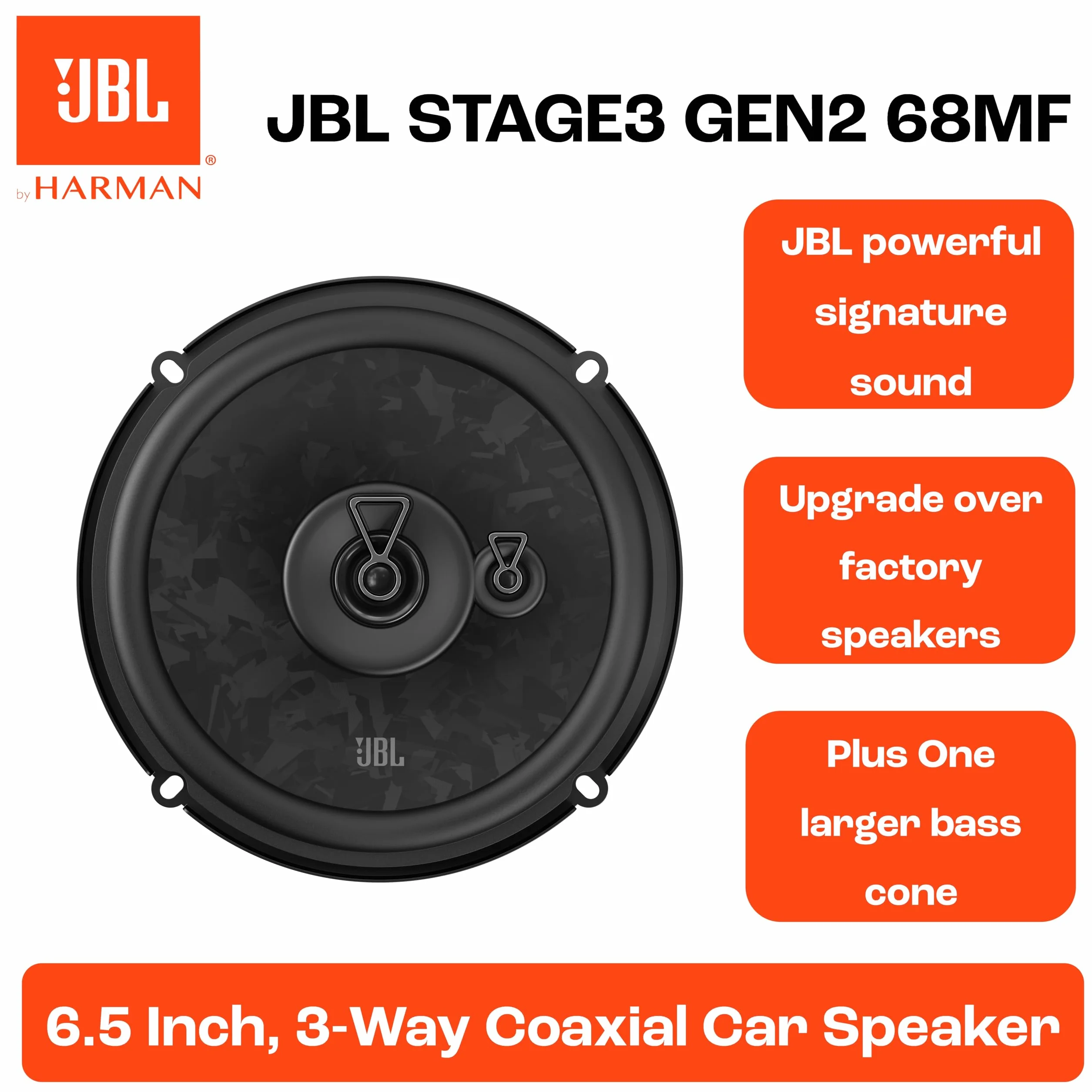 JBL STAGE3 GEN2 68MF zestaw głośników pełnozakresowych 16.5 cm