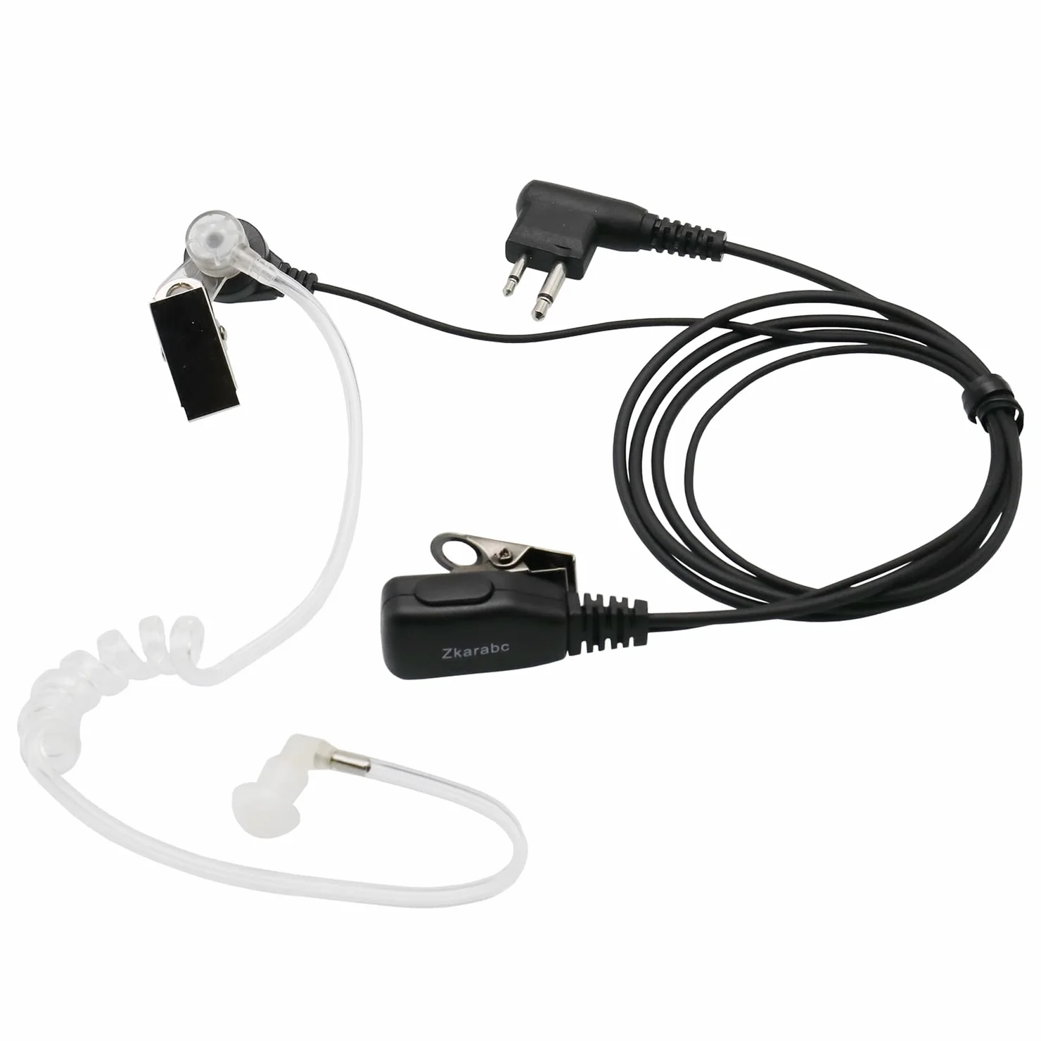 Słuchawki Walkie Talkie z mikrofonem 2-pinowy zestaw słuchawkowy z rurką akustyczną kompatybilny z Motorola CLS1410 CLS1110 BRP40 CP200 CP200D CP185 DTR650 RDU2020 RDU4100 RDU4160D RDU2080D RMU2040