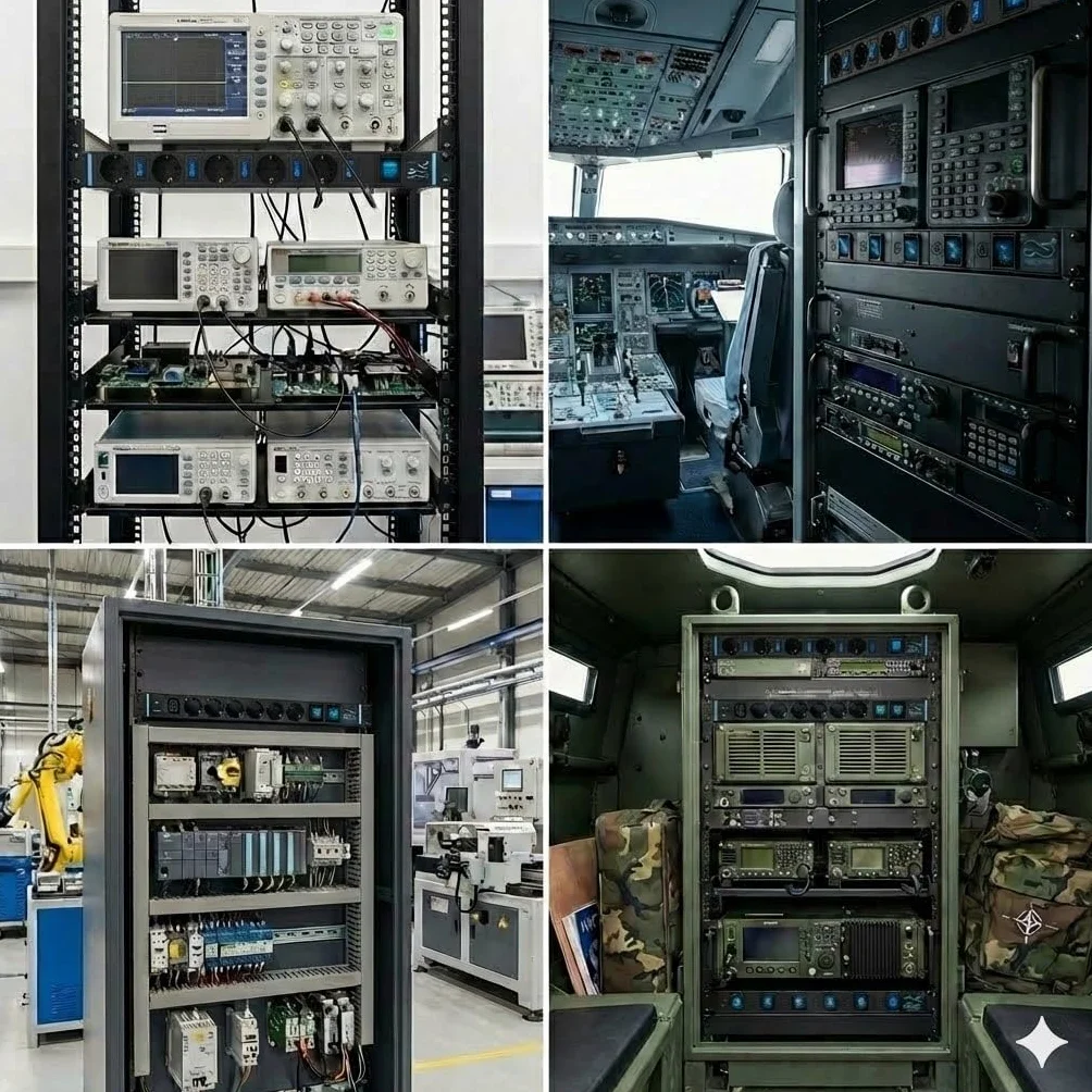 Infinitronic - INSV1013A zasilający 19 cali, 1HE 13 przegródek, listwa zasilająca
