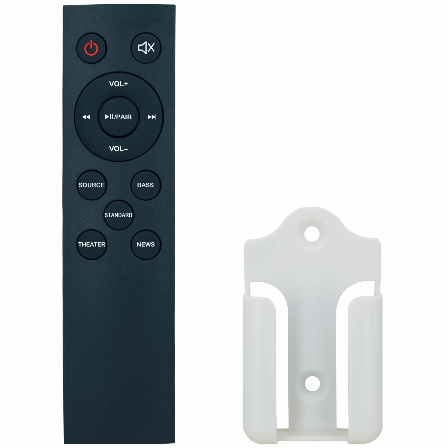 Zamienny pilot zdalnego sterowania do Insignia NS-SBAR21F20 Soundbar system głośników kina domowego, z ponadwymiarowymi przyciskami