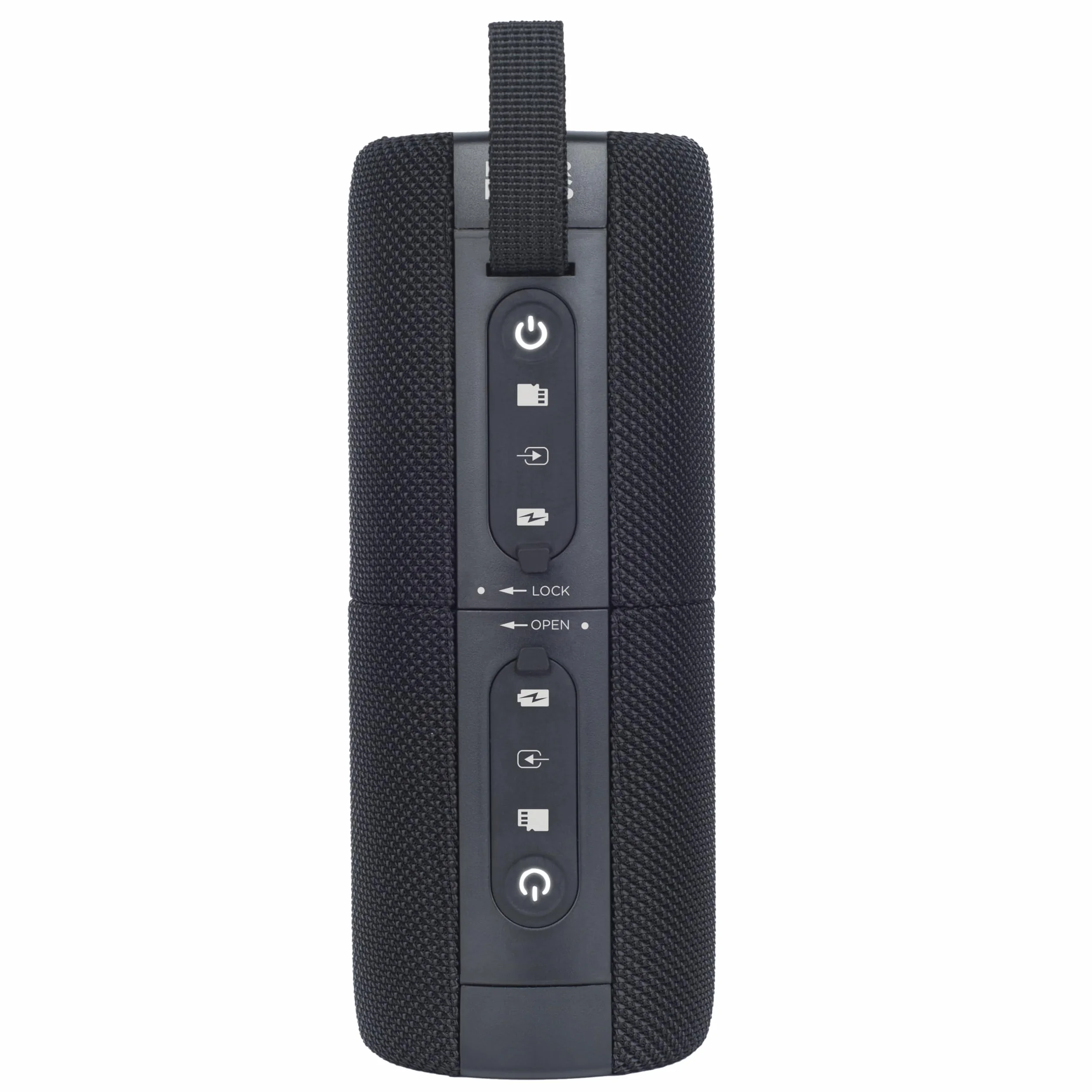 Aiwa BST-250 Odłączany głośnik Bluetooth TWS z pełnym kolorowym oświetleniem RGB, dźwięk stereo 2x10 W, wodoodporny IPX5, akumulator i kompatybilny z systemem Android/iOS. Kolor czarny.