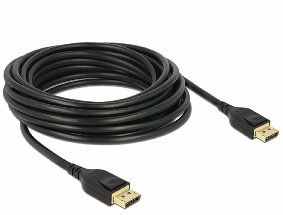 Delock Kabel Displayport 1.4 8K 60 Hz, certyfikat DP 8K (Ultra HD 2), 4K @ 240 Hz, kabel DP do monitora gier, karta graficzna do gier 5 m
