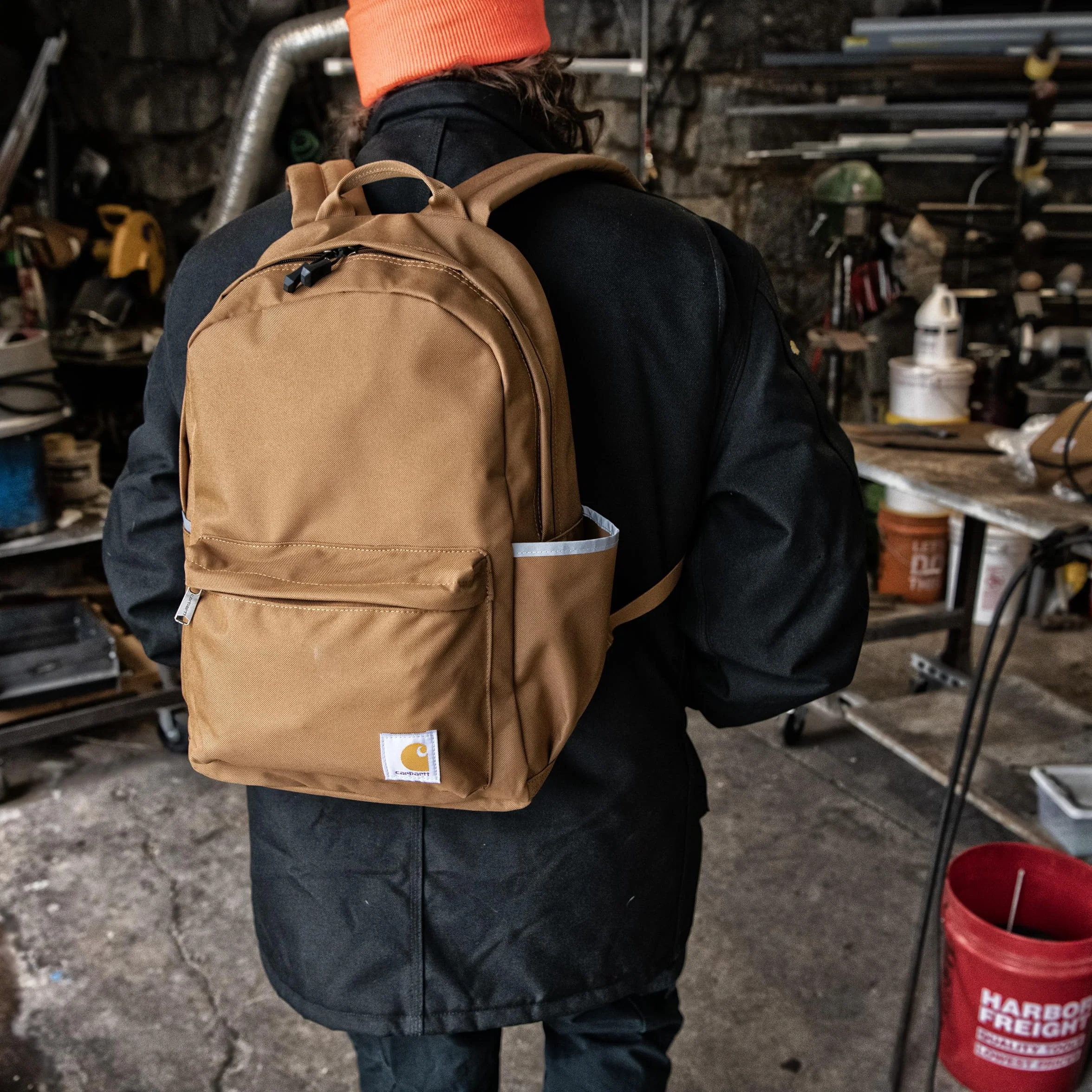 Carhartt Unisex-Adult 21l klasyczny plecak na laptopa, trwa?y, wodoodporny plecak z pokrowcem na laptopa, Carhartt brown, rozmiar uniwersalny