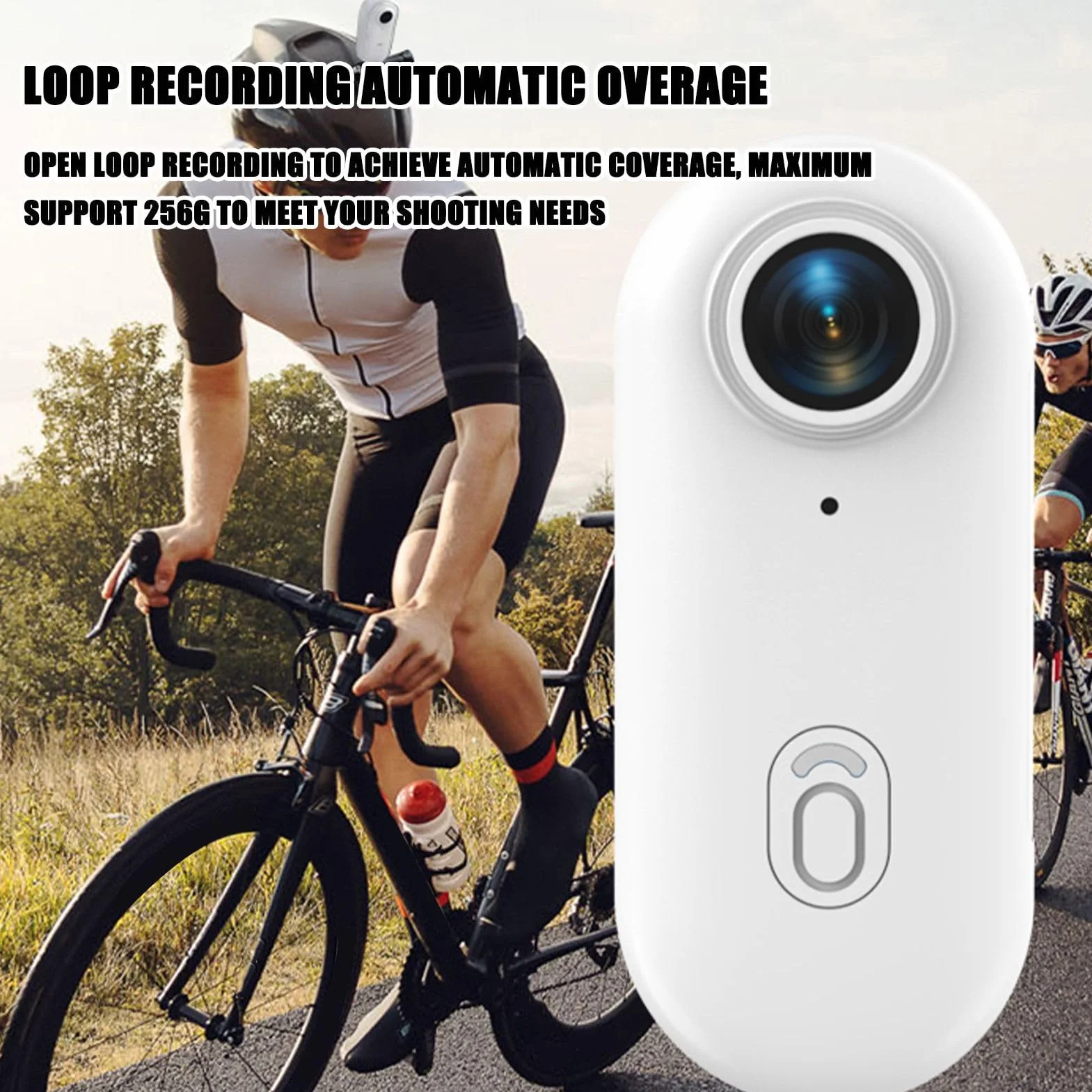 Mini Kamera Sportowa 4K Ultra HD Kamera Body Do Noszenia | Magnetyczna Kamera Obrotowa 360 Stopni z Rozdzielczością 4K do Nurkowania, Narciarstwa, Wędrówek i Sportów Motocyklowych