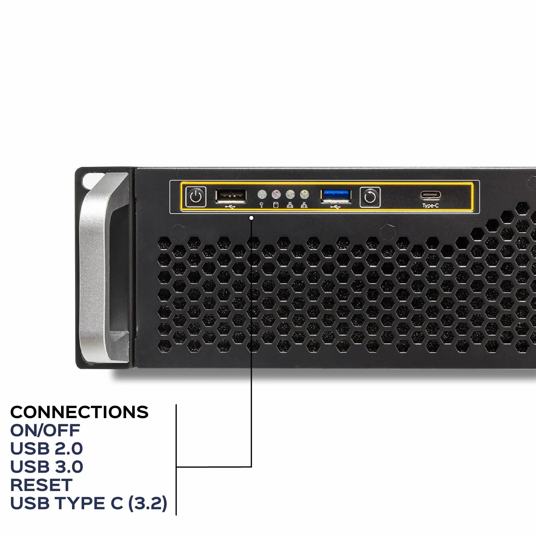 Box Rack 19" 2U 600 mm ATX Unykach UK2130 – profesjonalna podwozie serwerowe, 6 kieszeni (4 x 3,5 + 2 x 2,5), USB-C 3.2, 5 wentylatorów PWM w zestawie, obsługa wysokiej klasy procesorów graficznych