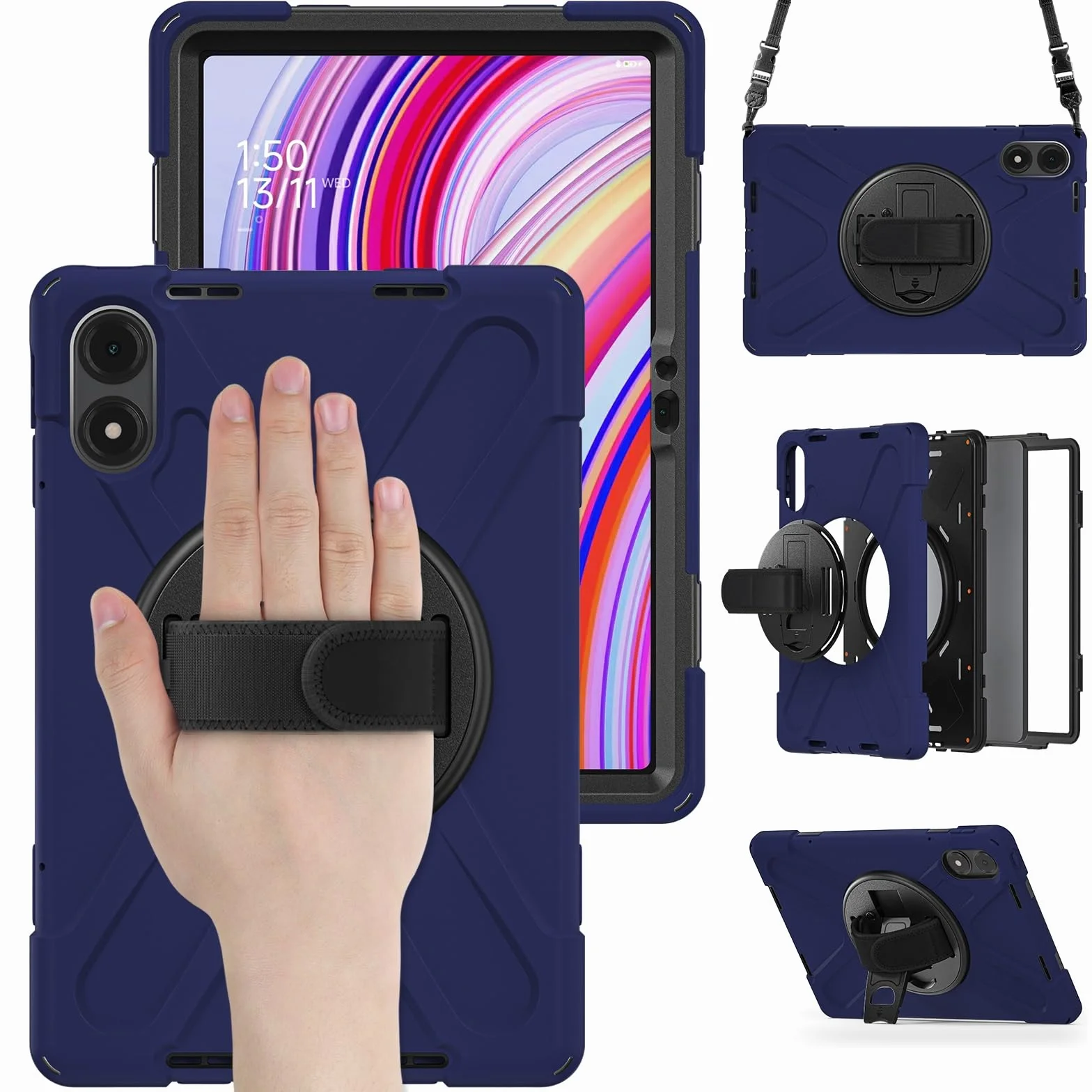Pełne etui ochronne Kompatybilny z etui Xiaomi Redmi Pad Pro 12,1"/Poco Pad 12,1", wytrzymałe, odporne na wstrząsy etui chroniące przed upadkiem. Kompatybilny z etui dziecięcym Redmi Pad Pro 12,1". Os