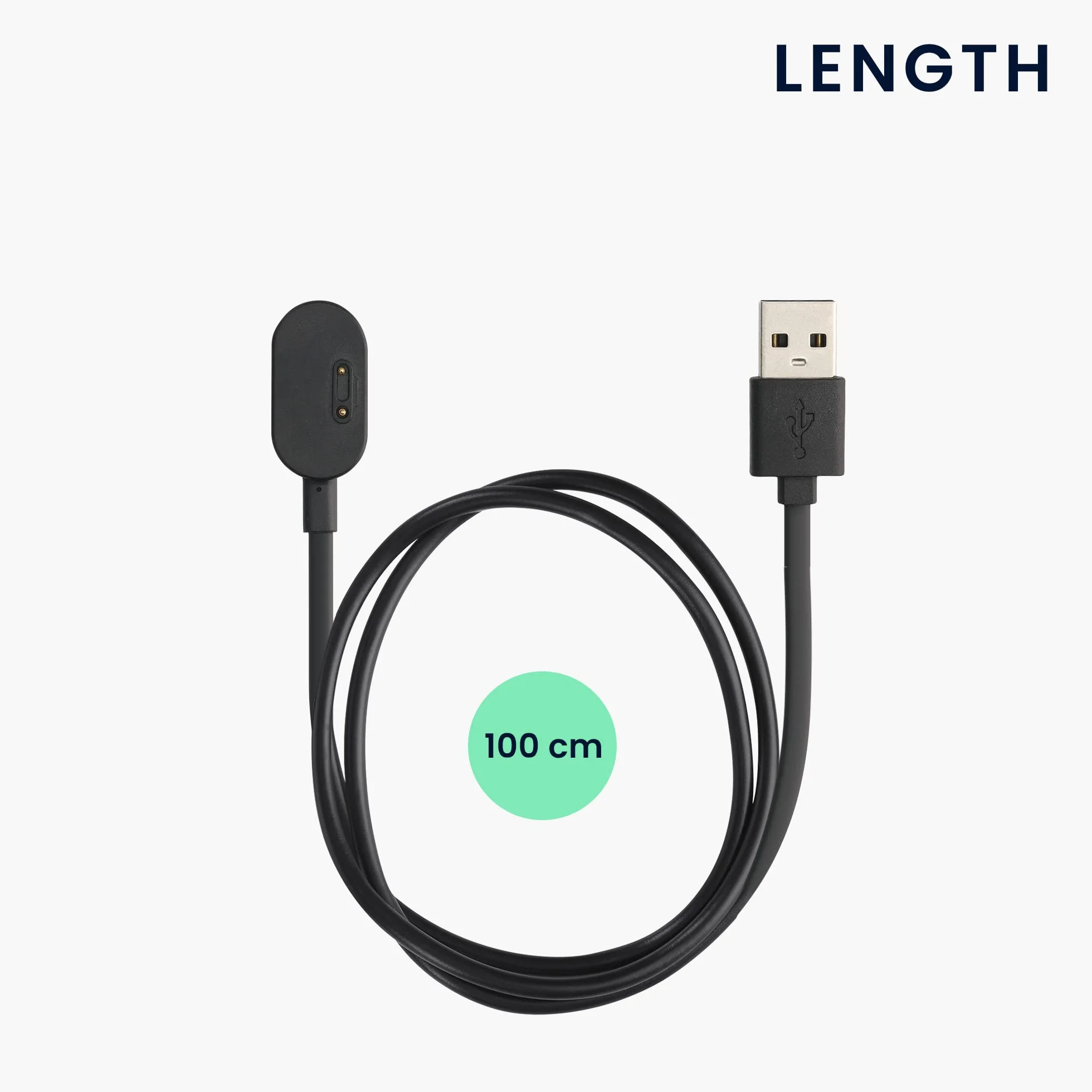 kwmobile Ładowarka kabla USB kompatybilna z telefonem imoo Watch Z6 / Watch Phone Z1, kabel ładowania do smartwatcha, czarna