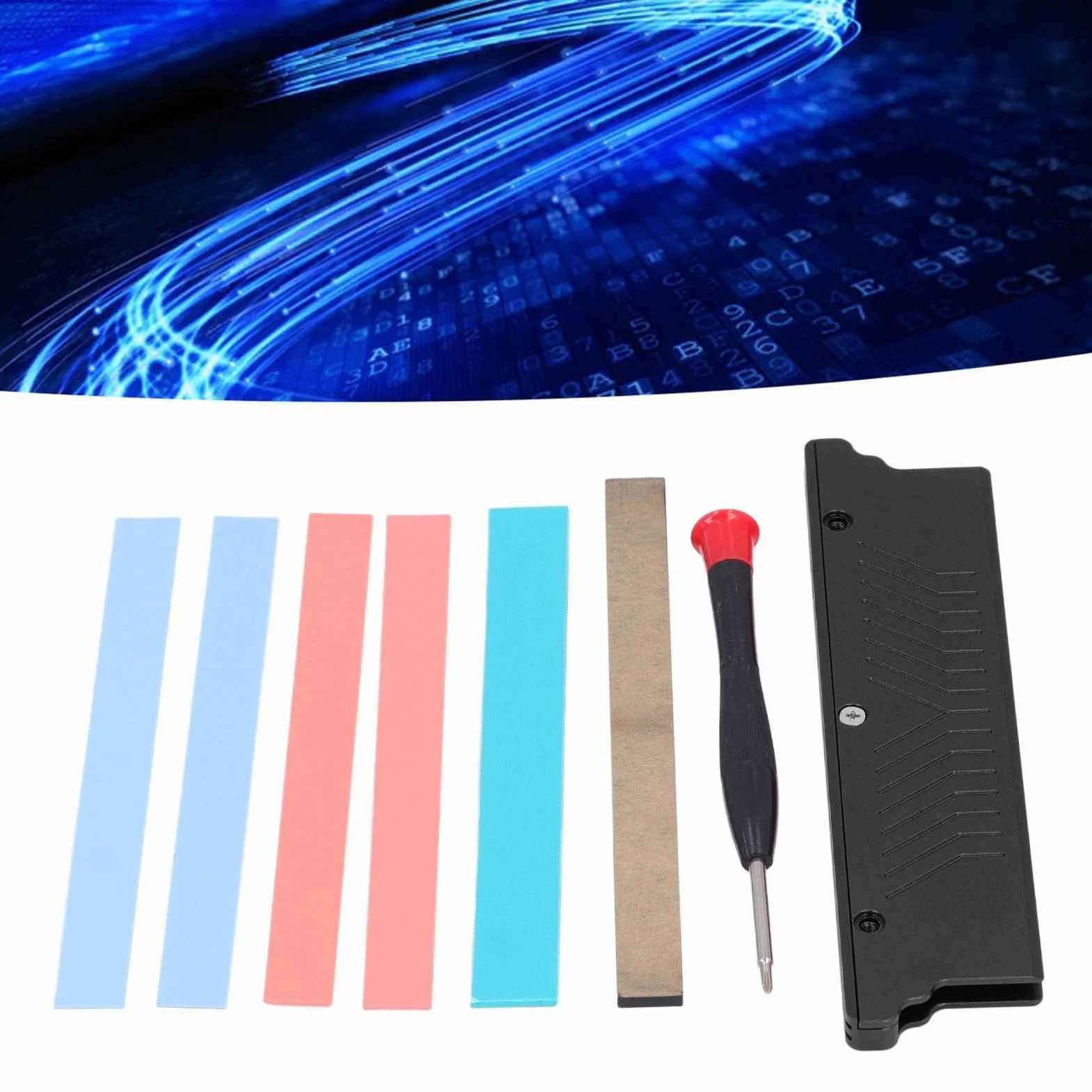 Dpofirs Pamięć RAM Cooler Wydajny Dwustronny Radiator ze Stopu Aluminium dla DDR1 DDR2 DDR3 DDR4 ECC, łatwa Instalacja Zapewniająca Bezpieczeństwo Pamięci Komputera Stacjonarnego (BLACK)