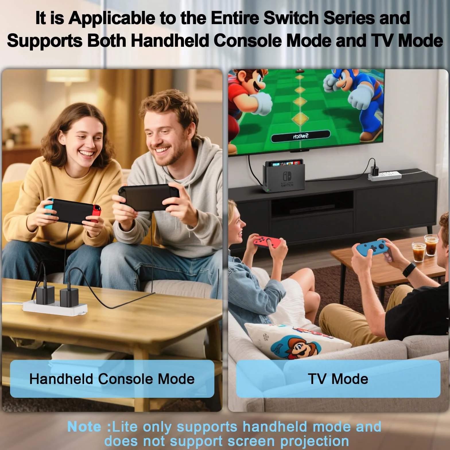 Switch 2 ładowarka 60 W PD 3.0 szybkie ładowanie do Nintendo Switch 2, Steam Deck, Asus Rog Ally z kablem USB C na C, zasilacz sieciowy do Lenovo, Dell, laptopów Samsung, smartfonów, tabletów