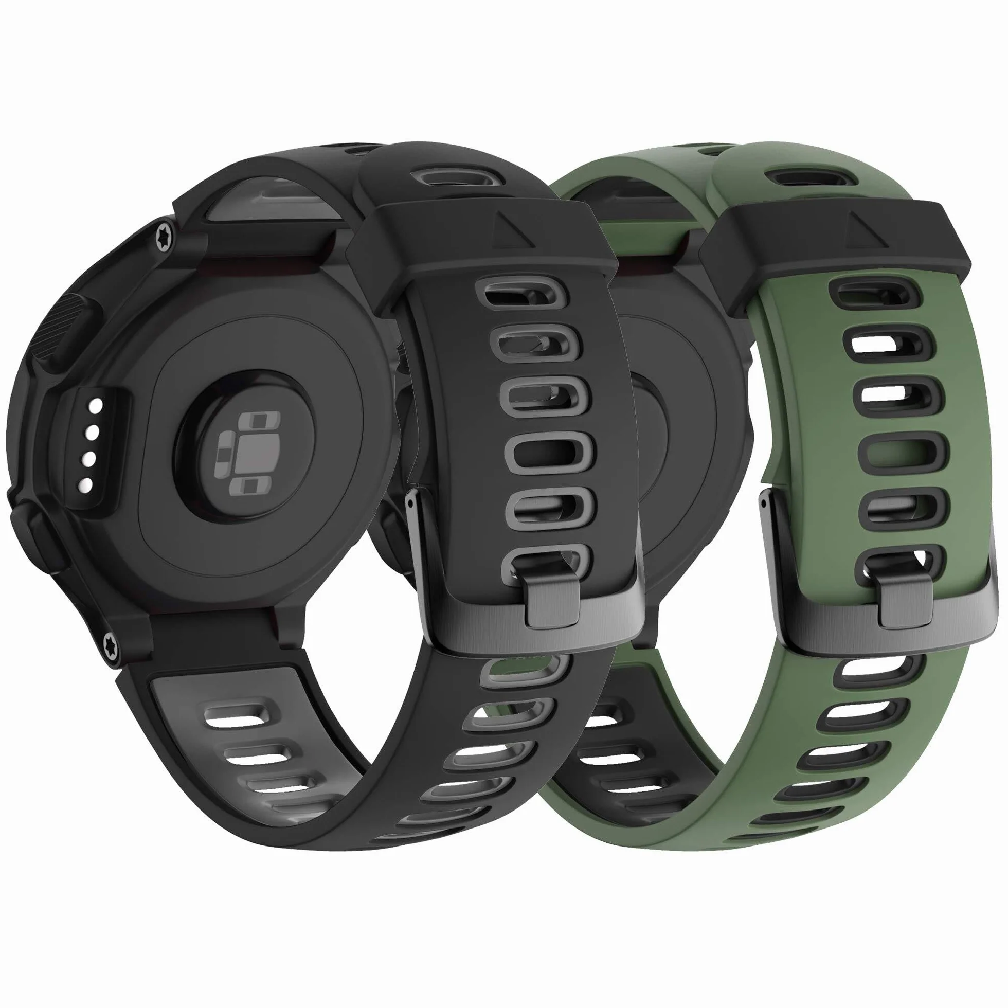 Pasek do zegarka Forerunner 620, czarna klamra, sportowy silikonowy pasek do zegarka, zamiennik do zegarka Forerunner 230, 220, 235, 620, 630, 735XT i Approach S20, S5, S6