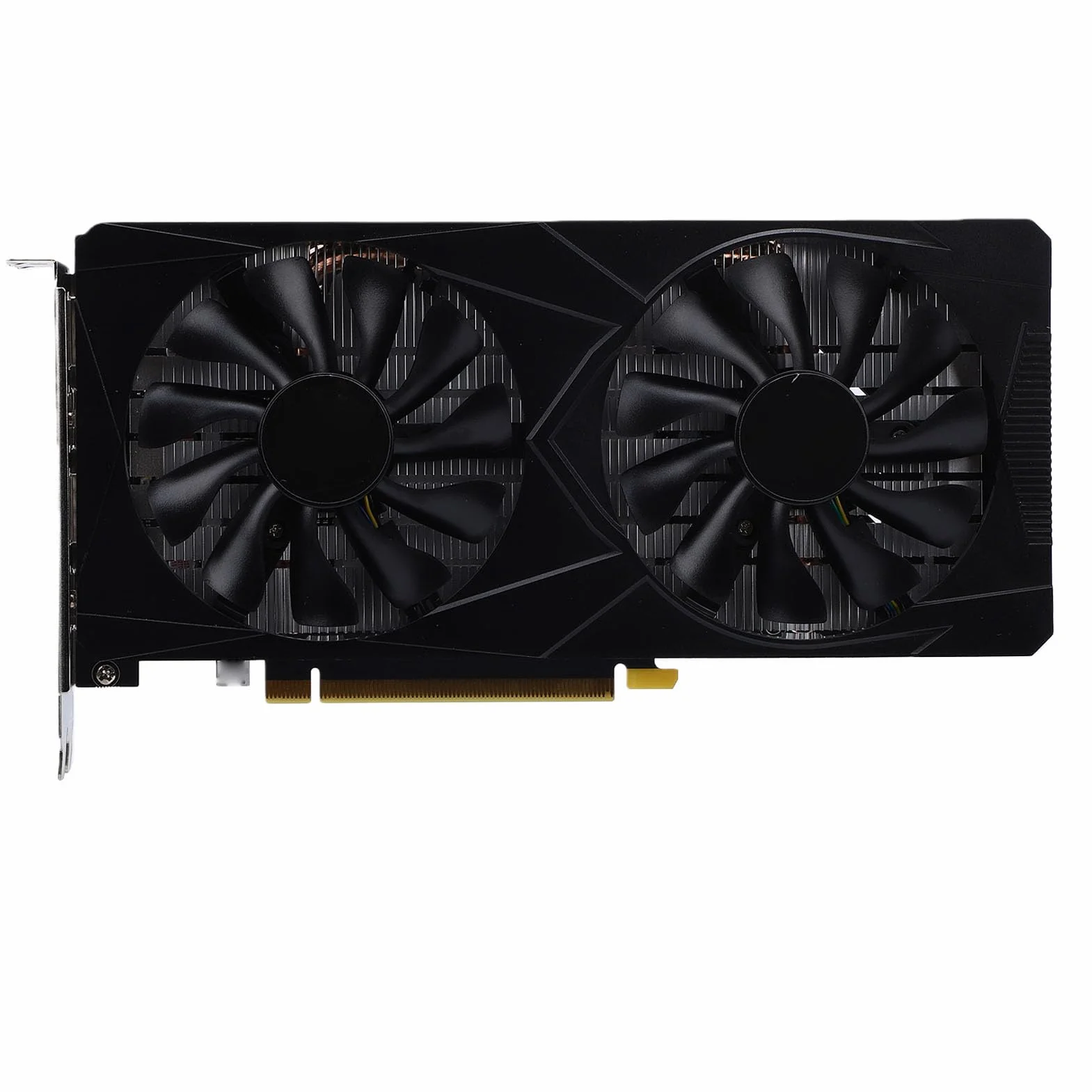 Bewinner Karta Graficzna 6 GB GDDR6 192-bitowy Procesor Graficzny PCIe 3.0 X16 z Dwoma Wentylatorami, Obsługa Ray Tracing DLSS, Wysoka wydajność FPS 1080p 2K, Port HDMI DisplayPort