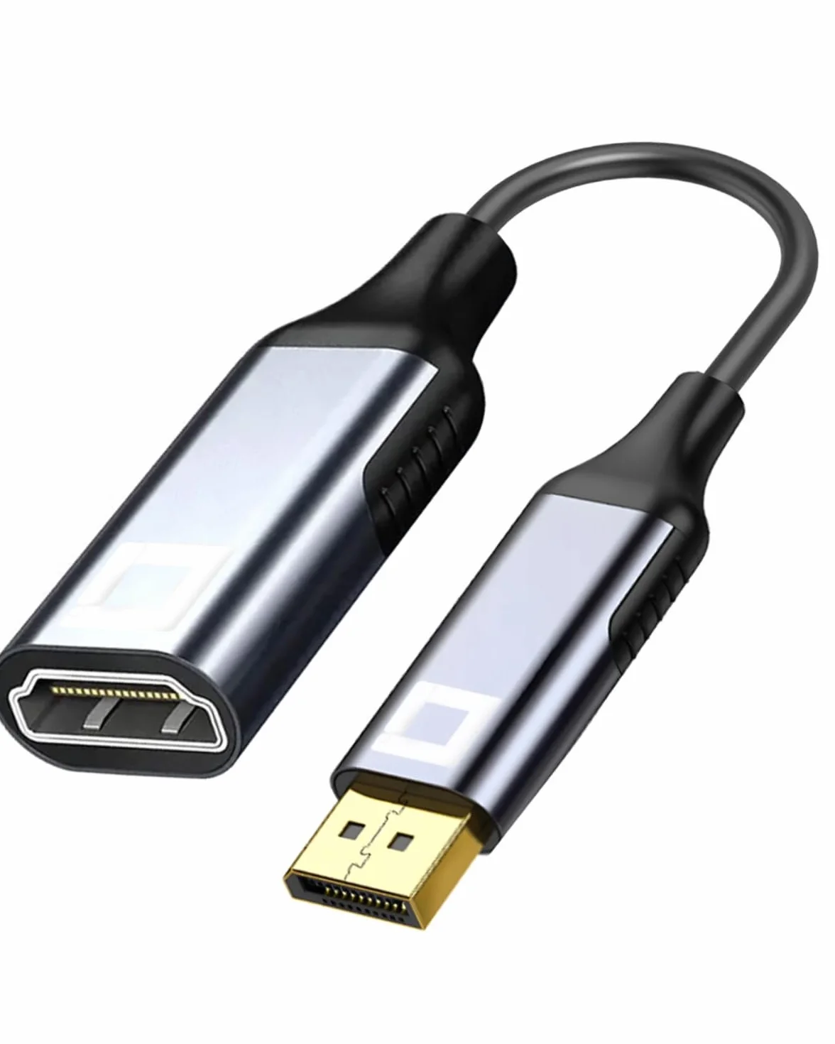 CO2 Adapter DisplayPort DP do HDMI 2.0 4K/60Hz 2K/240Hz Dynamic HDR DSC HDCP 2.2 18 Gb/s Aluminium Space Gray