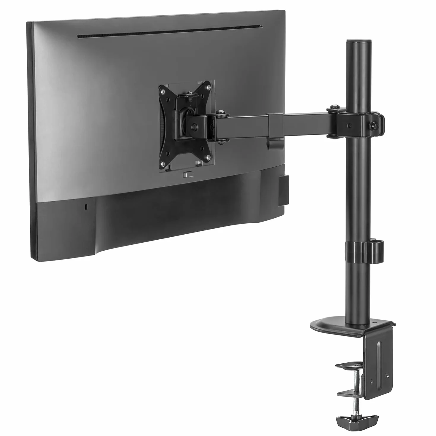 Maclean MC-572N uchwyt do monitora 17-32", VESA 75x75 100x100, ramię z przegubem, regulacja wysokości, obrotowy, 9 kg
