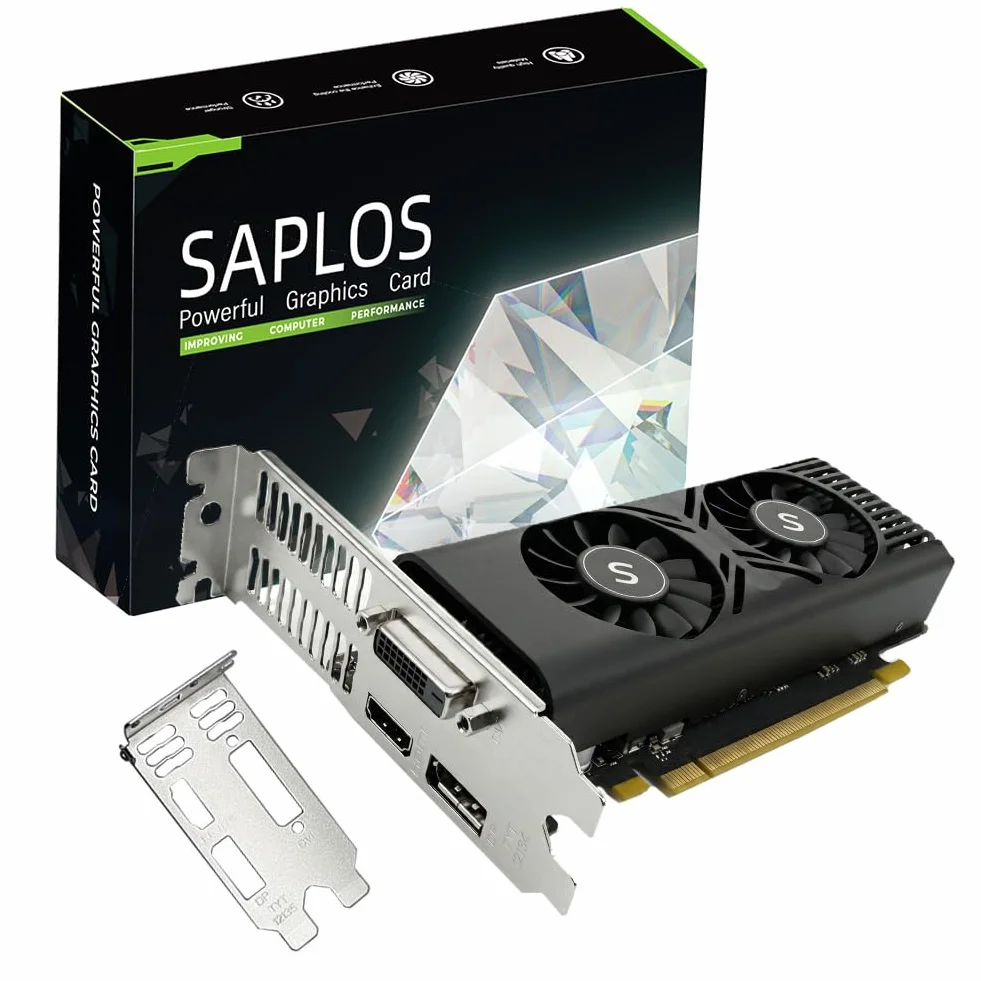 Karta graficzna GTX 1050 do PC, 4 GB GDDR5 128-bit, HDMI DisplayPort DVI-D, komputer GPU, karta wideo do gier, niskoprofilowa, PCI Express x16, DirectX 12
