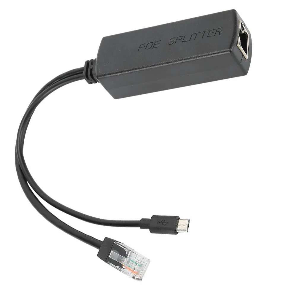 Moduł Zasilacza USB POE Splitter 48 V do 5 V Mały Rozmiar Łatwy do Przenoszenia dla Adaptera Przełącznika POE
